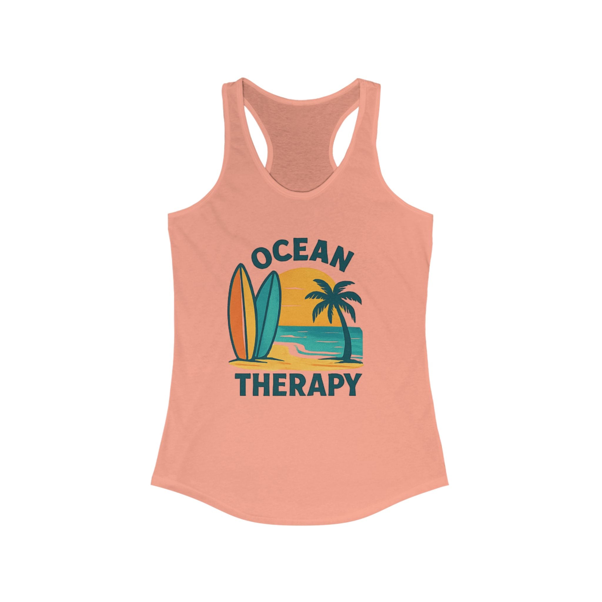 Ocean Therapy Racerback Tank - Boards Up