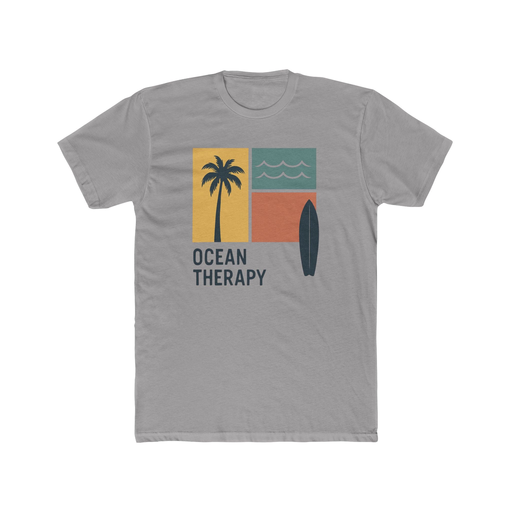 Ocean Therapy Fitted Tee - Beach Block Golden Hour