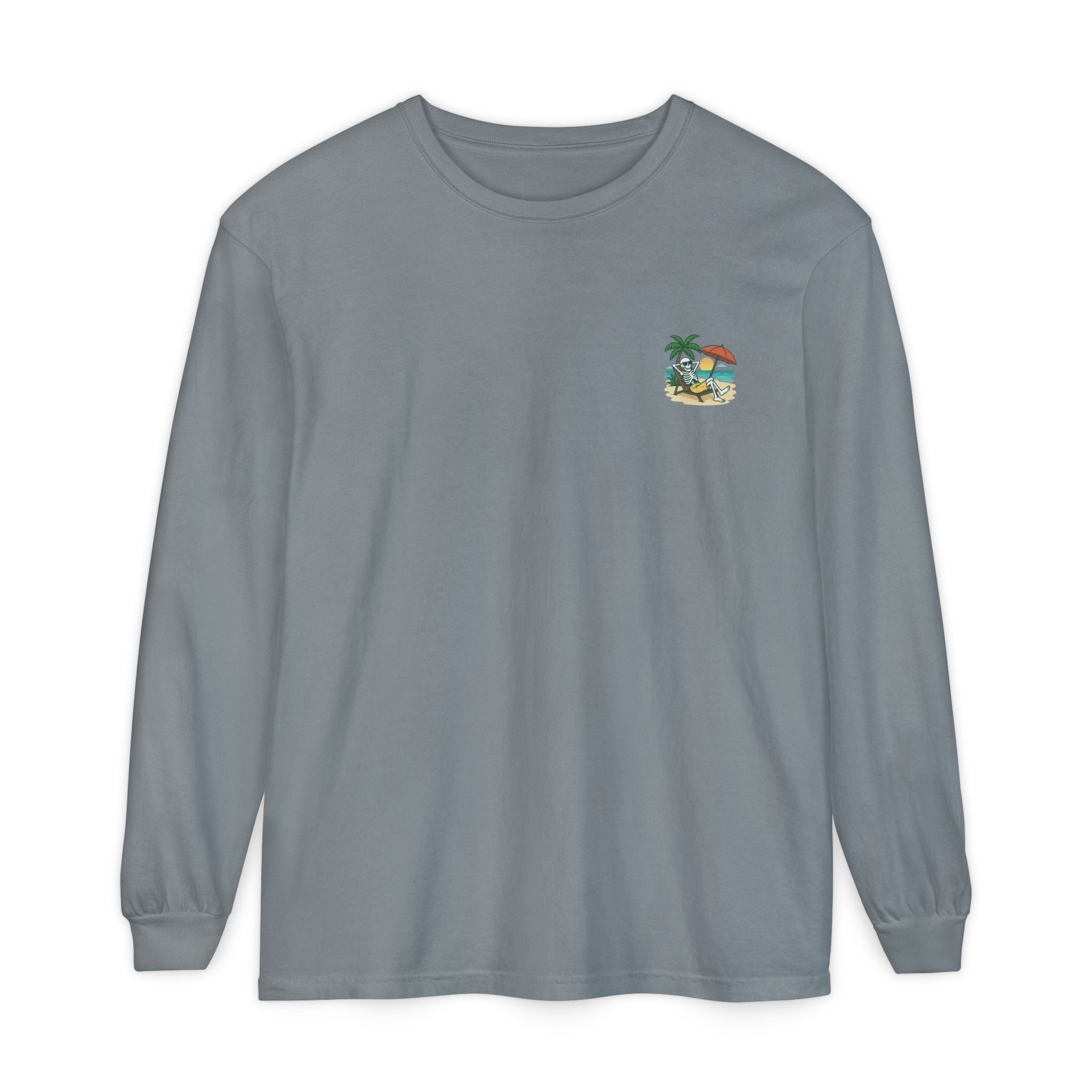 Skully 'Resting Beach Face' Long Sleeve Tee - Classic