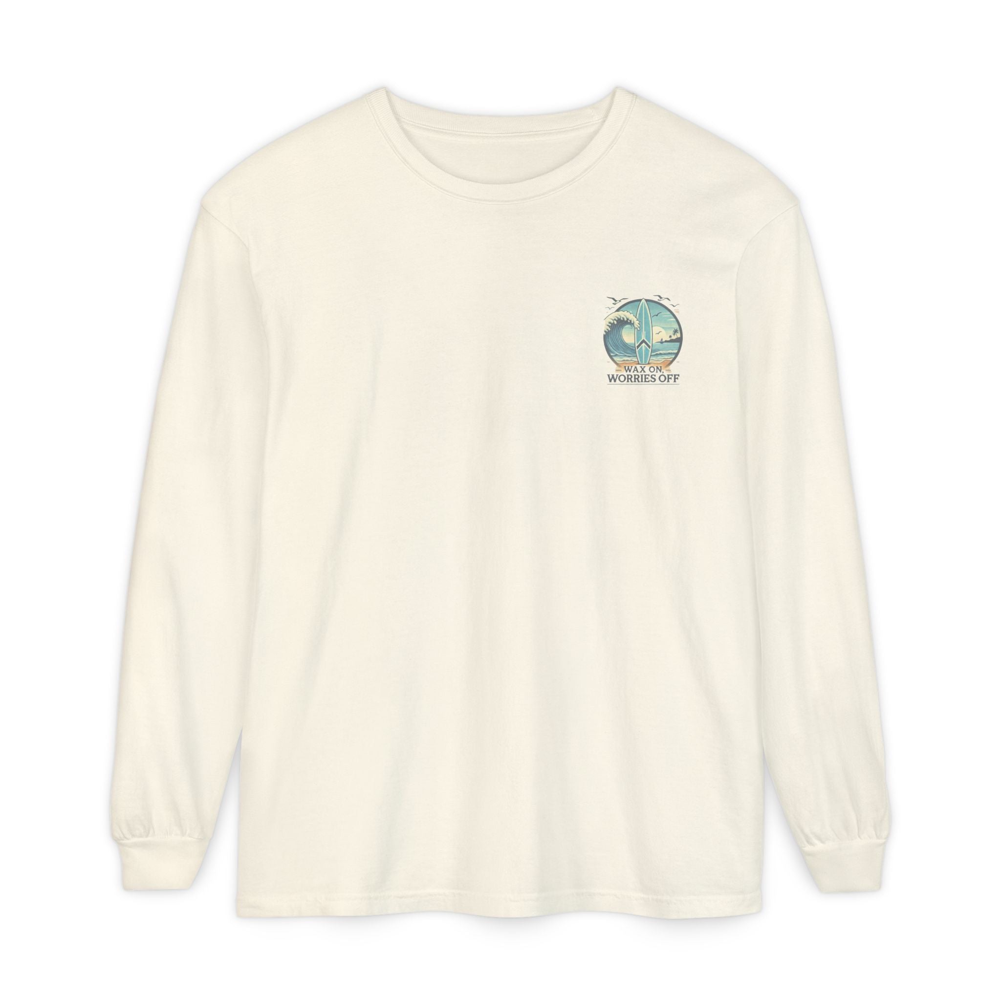 Wave Crest 'Wax On' Long Sleeve Tee - Acapulco Green