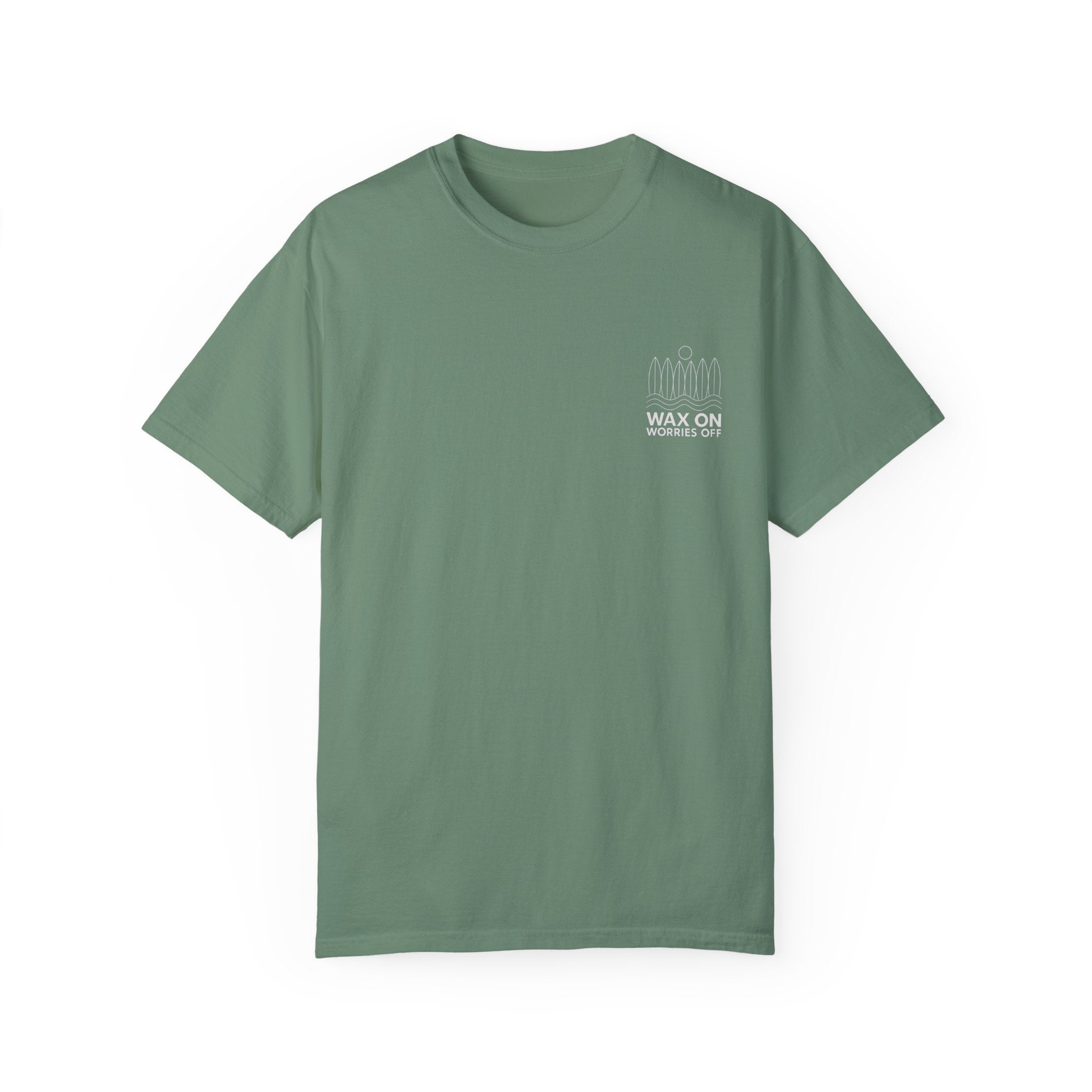 Boards Up 'Wax On' Relaxed Tee - White Outline