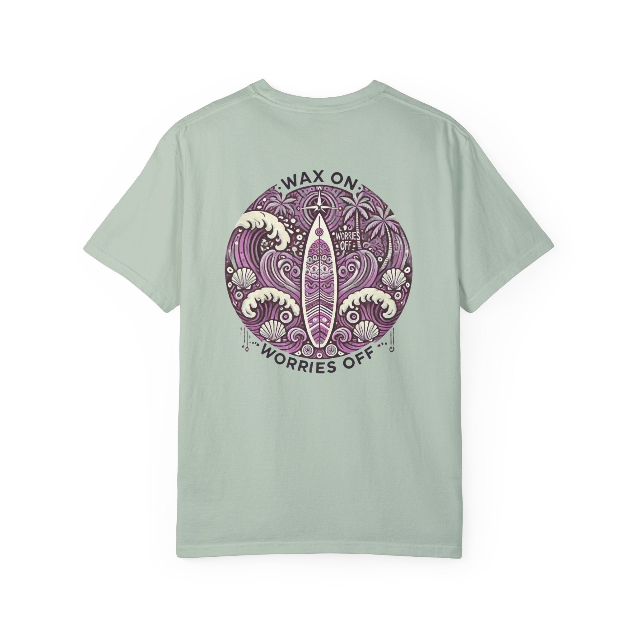 Vintage 'Wax On' Relaxed Tee - Lilac