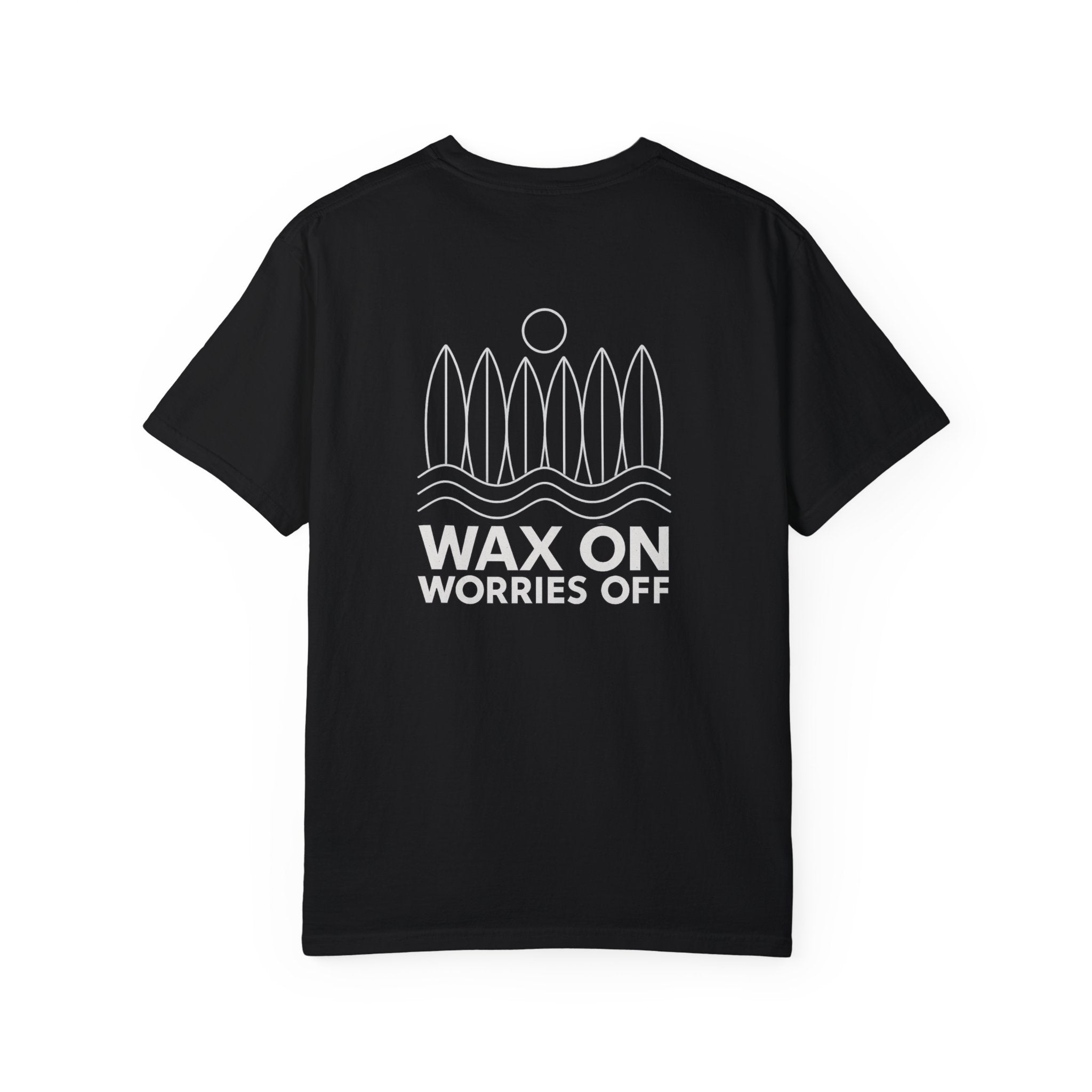 Boards Up 'Wax On' Relaxed Tee - White Outline