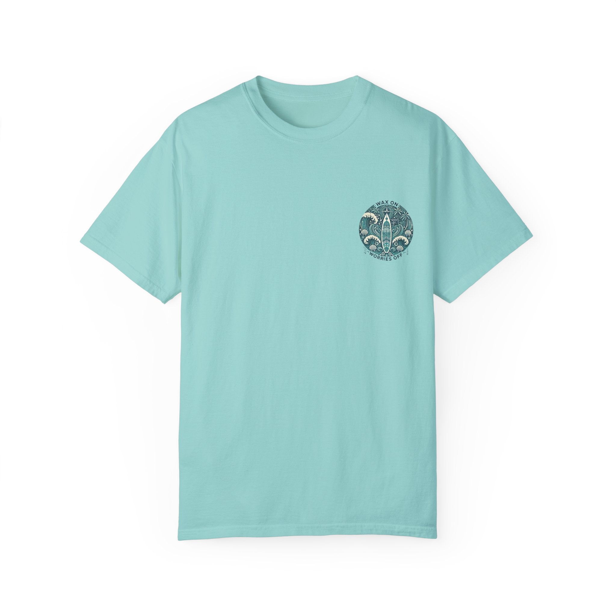 Vintage 'Wax On' Relaxed Tee - Shadow Green