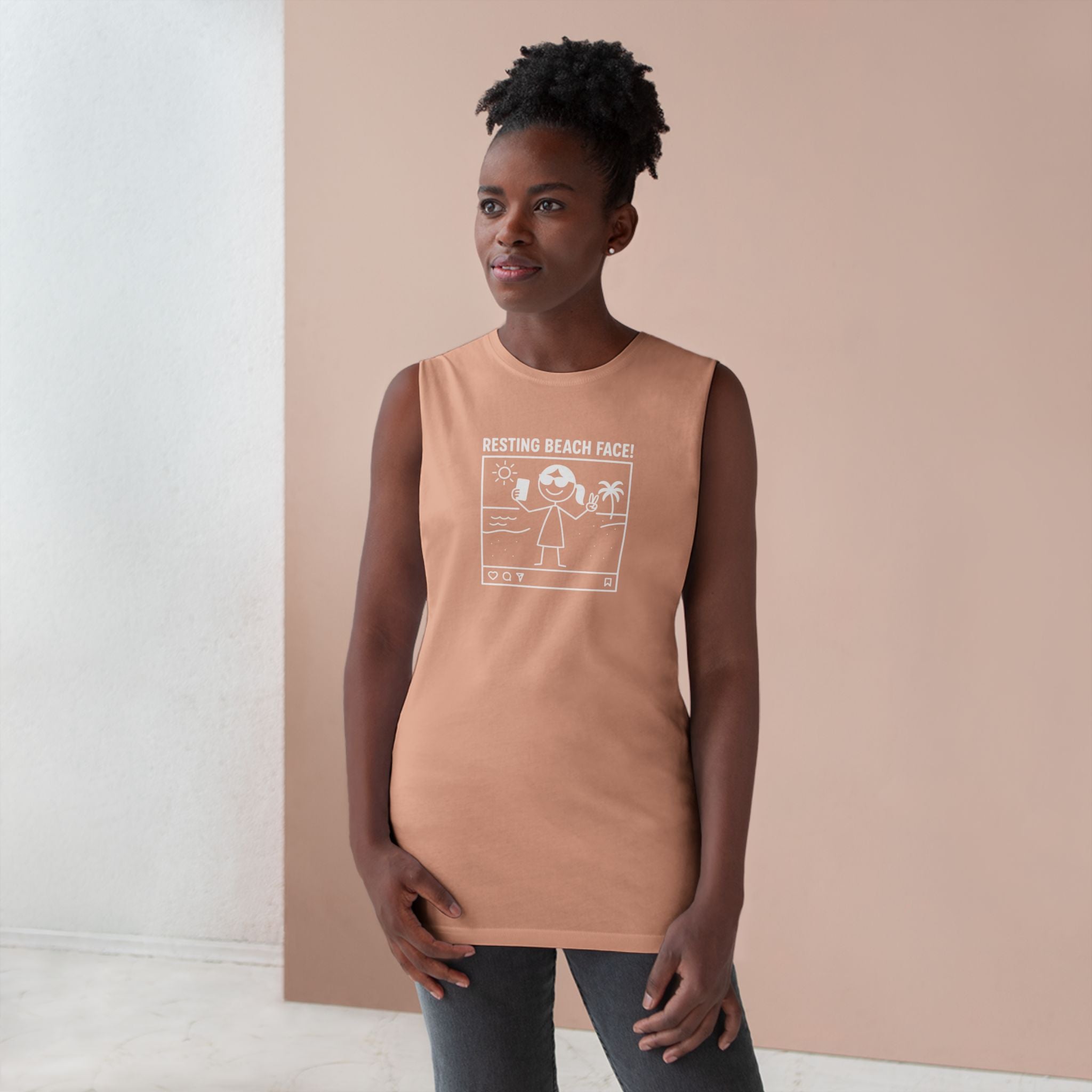 Resting Beach Face! Chill Tank - Selfie Girl