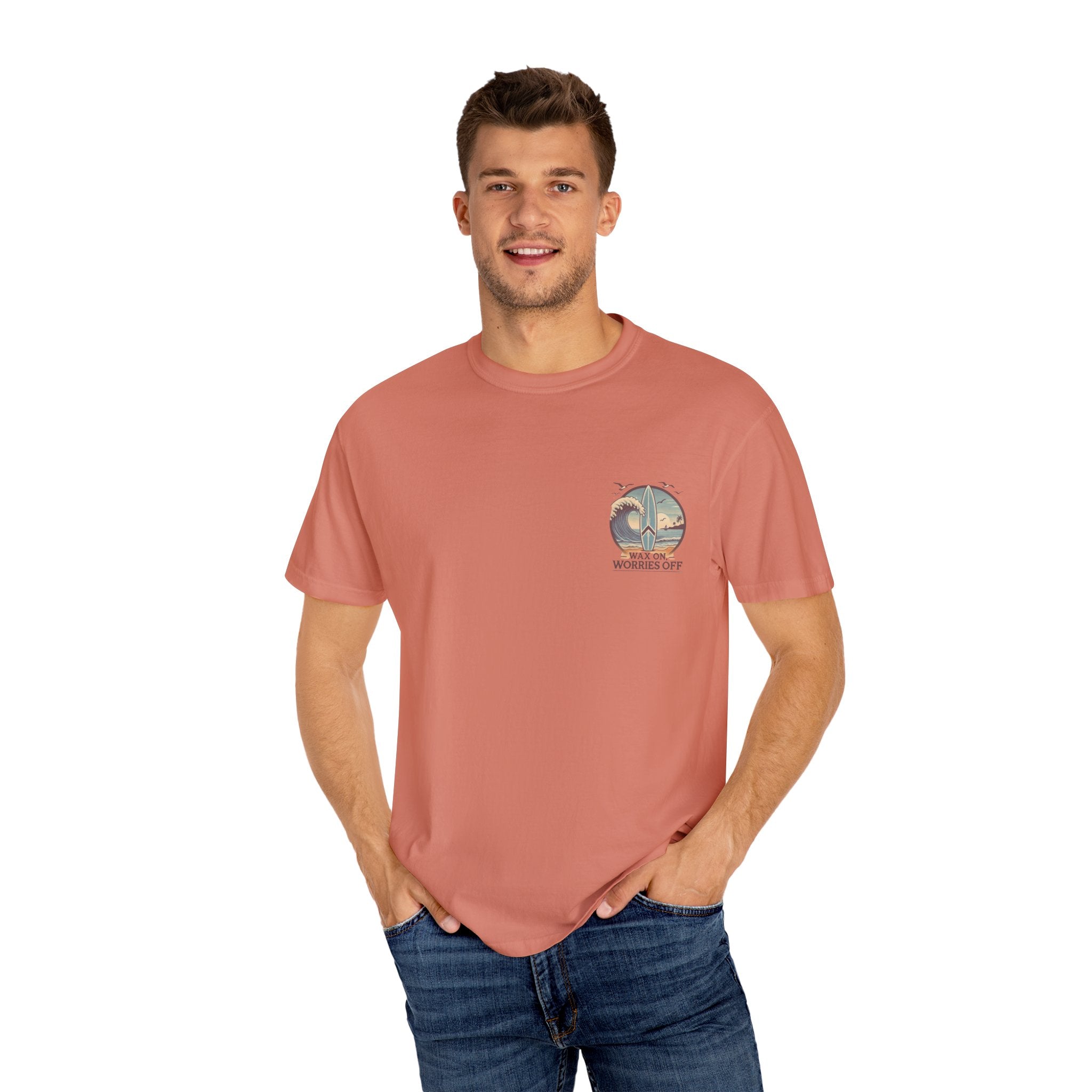 Wave Crest 'Wax On' Relaxed Tee - Acapulco Green