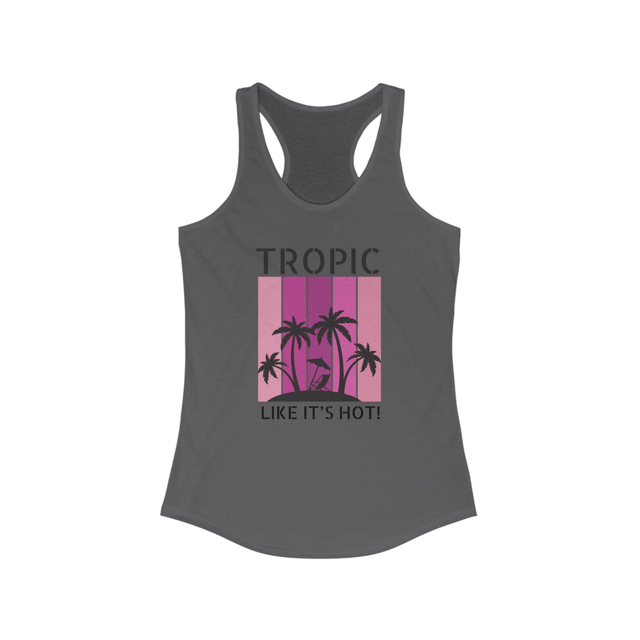 Tropic Panels Racerback Tank - Hot Summer Pink