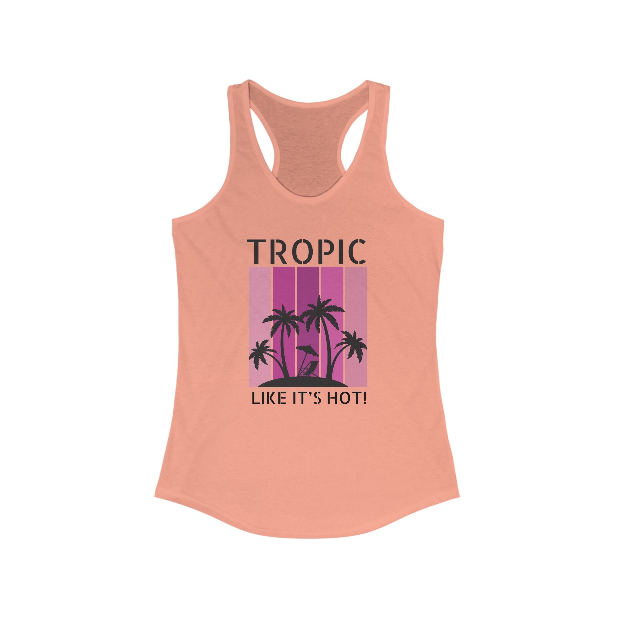 Tropic Panels Racerback Tank - Hot Summer Pink