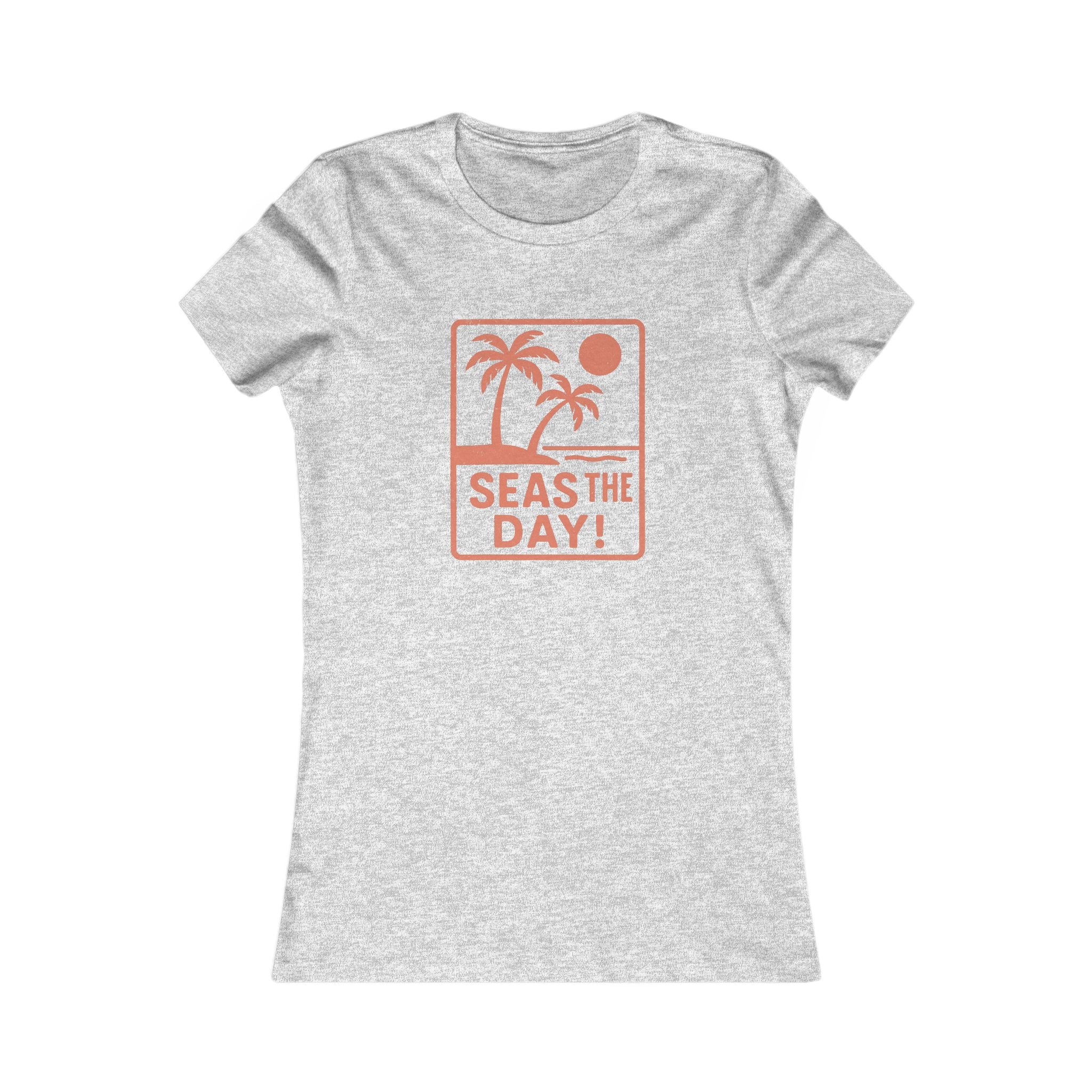 Tropic Beach 'Seas the Day' Favorite Tee - Sunset Orange