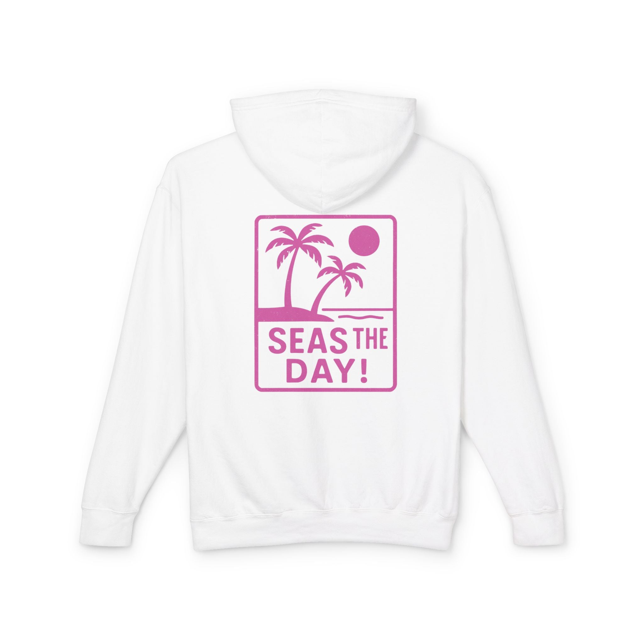Tropic Beach 'Seas the Day' Hoodie - Hot Summer Pink