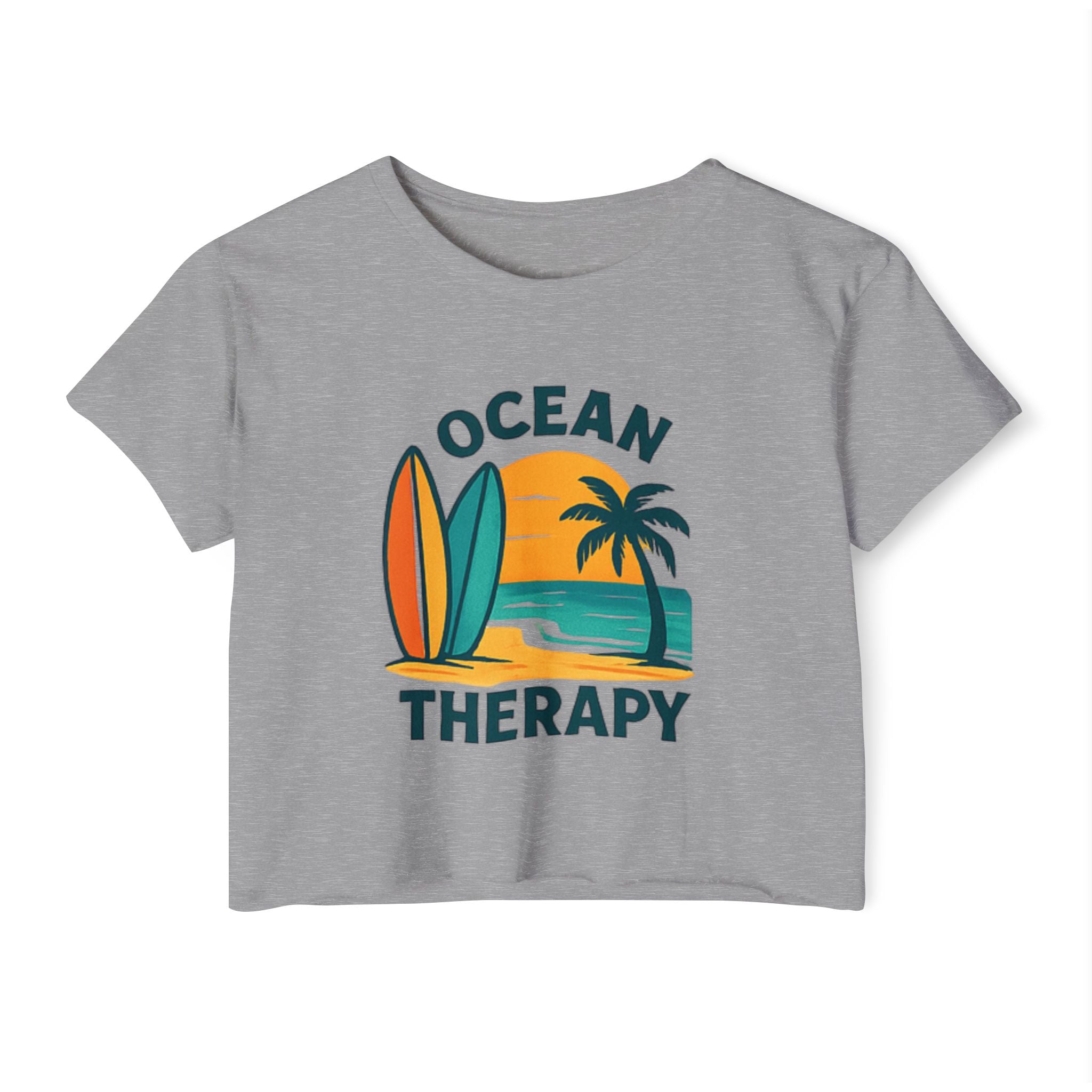 Ocean Therapy Festival Crop Top - Boards Up