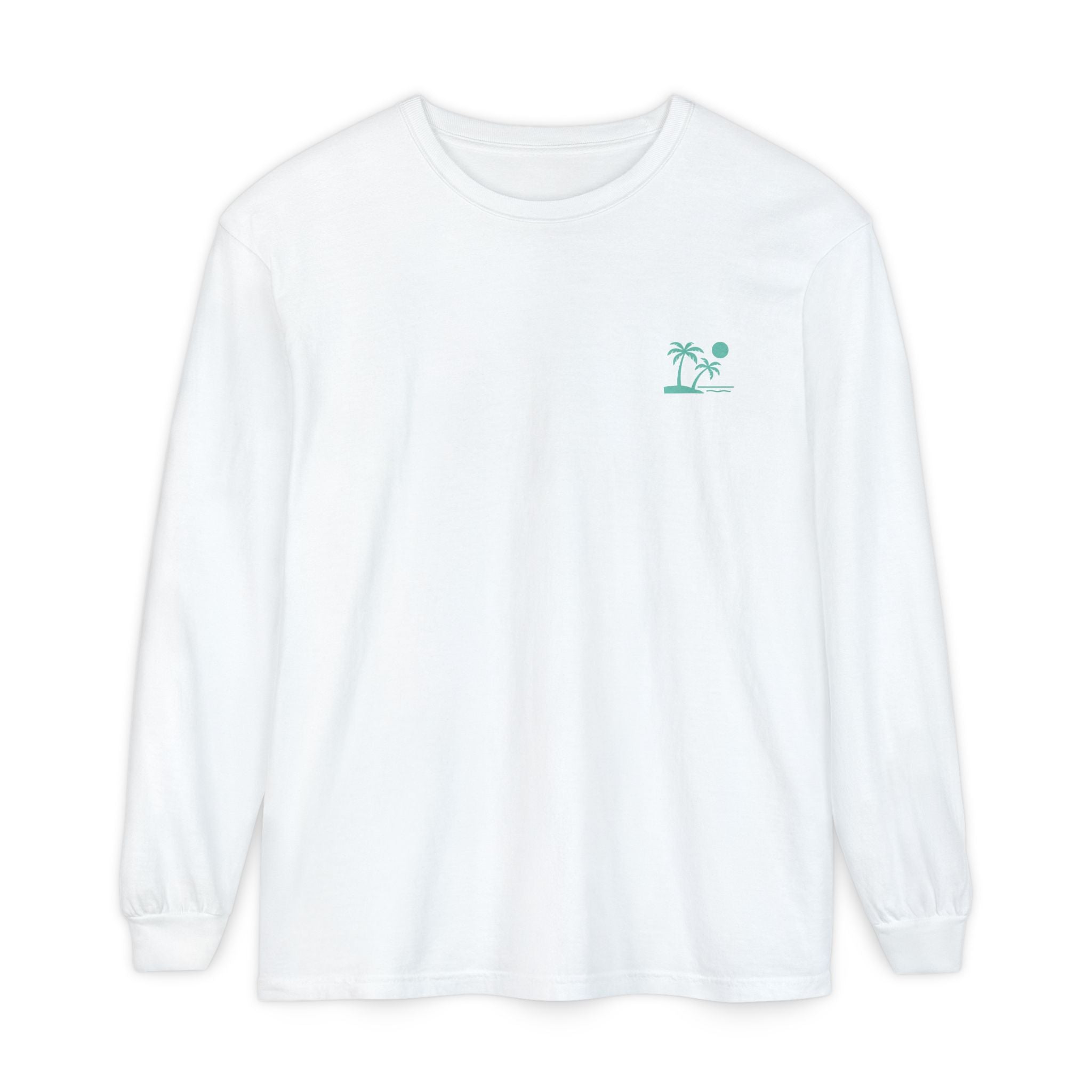 Tropic Beach 'Seas the Day' Long Sleeve Tee - Seafoam Green