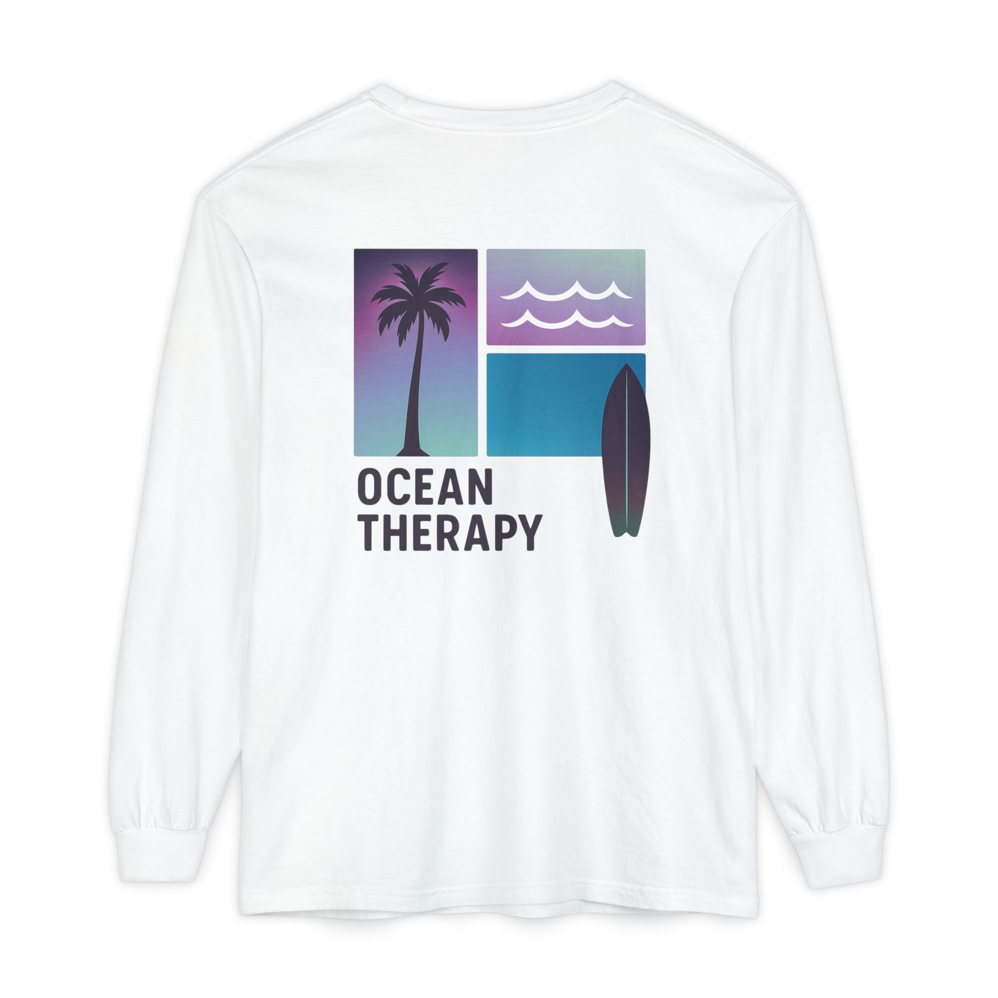 Ocean Therapy Long Sleeve Tee - Beach Block Purple