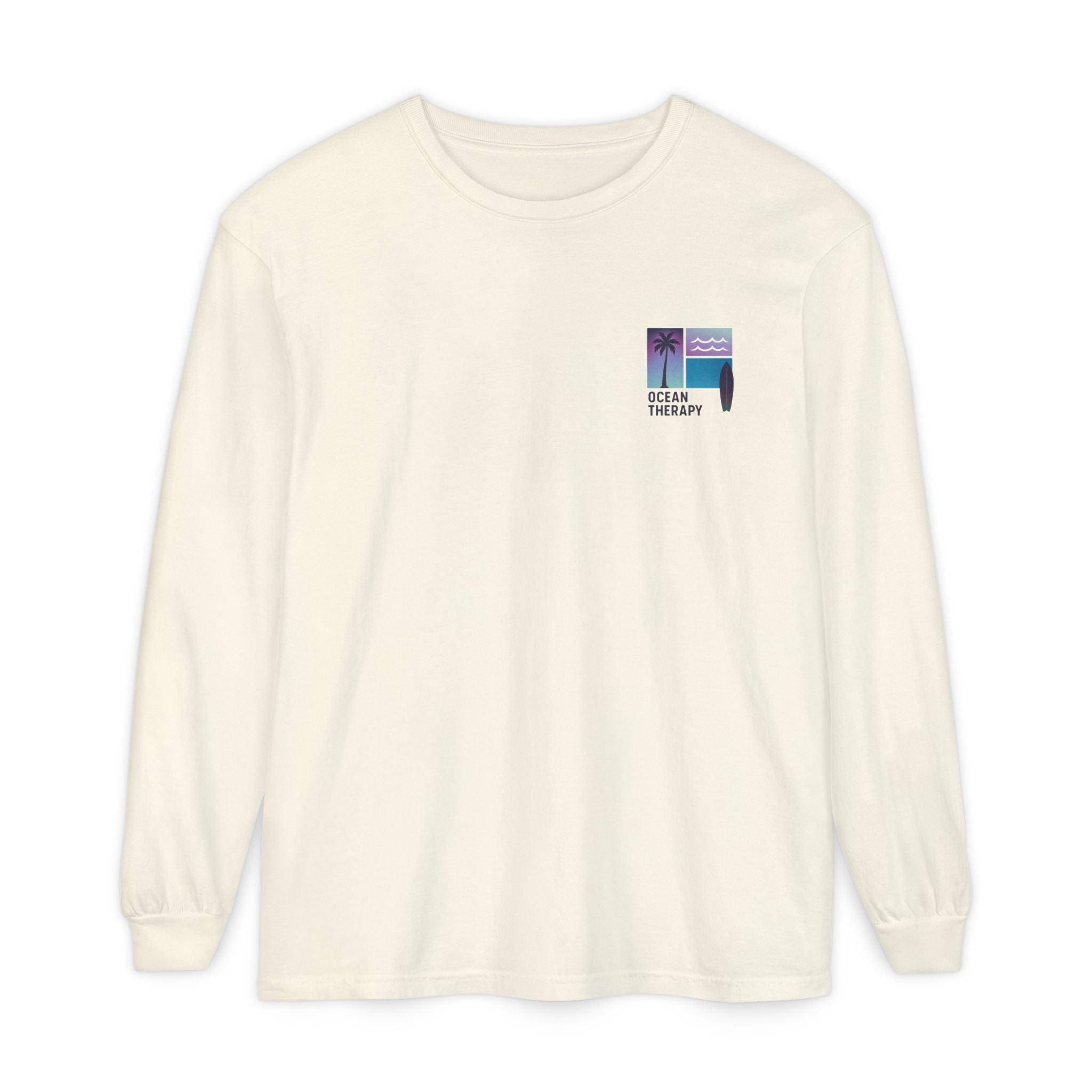 Ocean Therapy Long Sleeve Tee - Beach Block Purple