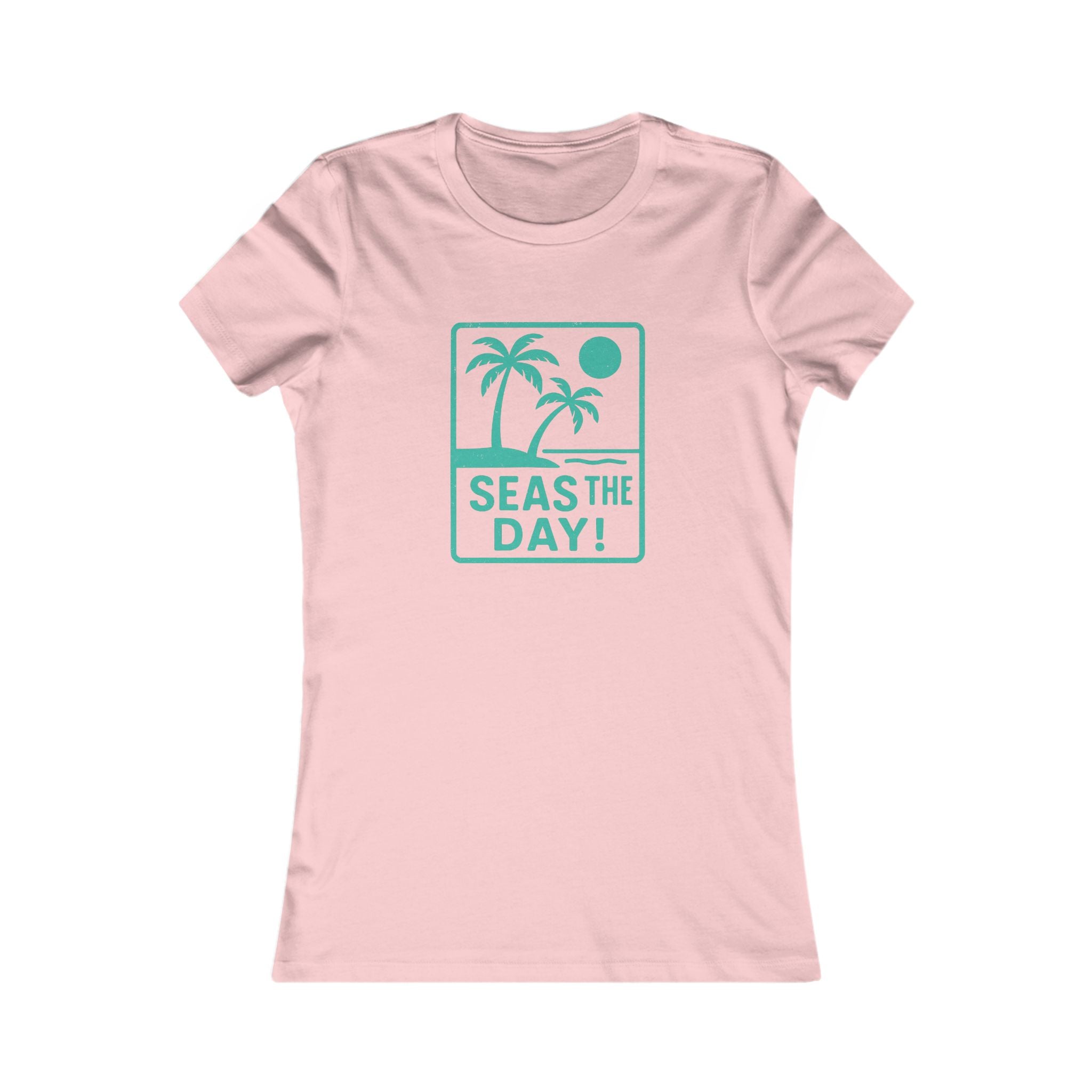 Tropic Beach 'Seas the Day' Favorite Tee - Seafoam Green