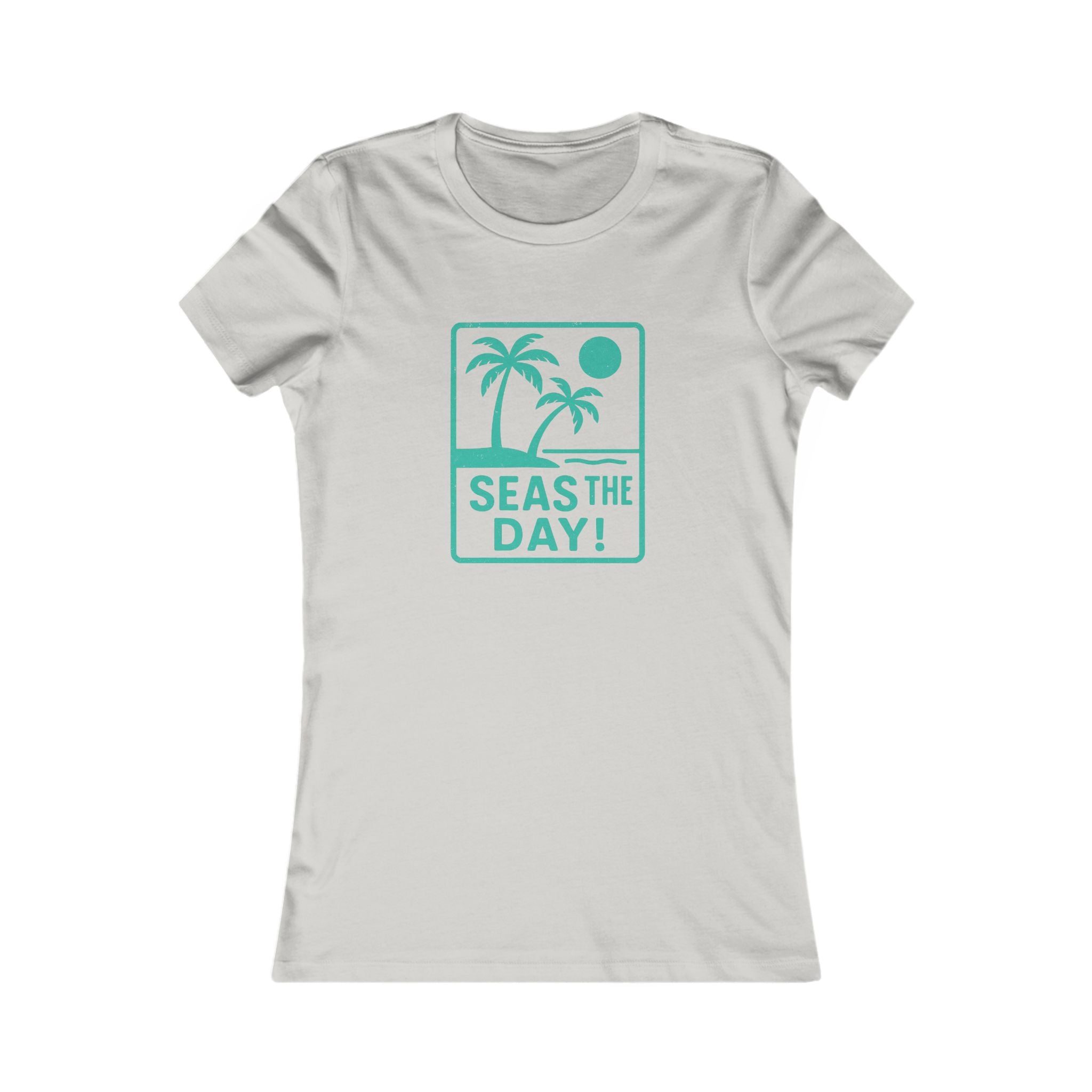 Tropic Beach 'Seas the Day' Favorite Tee - Seafoam Green