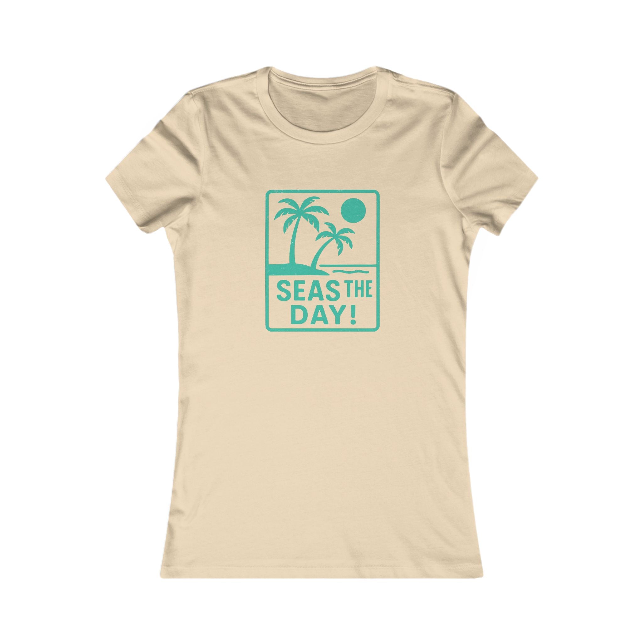 Tropic Beach 'Seas the Day' Favorite Tee - Seafoam Green
