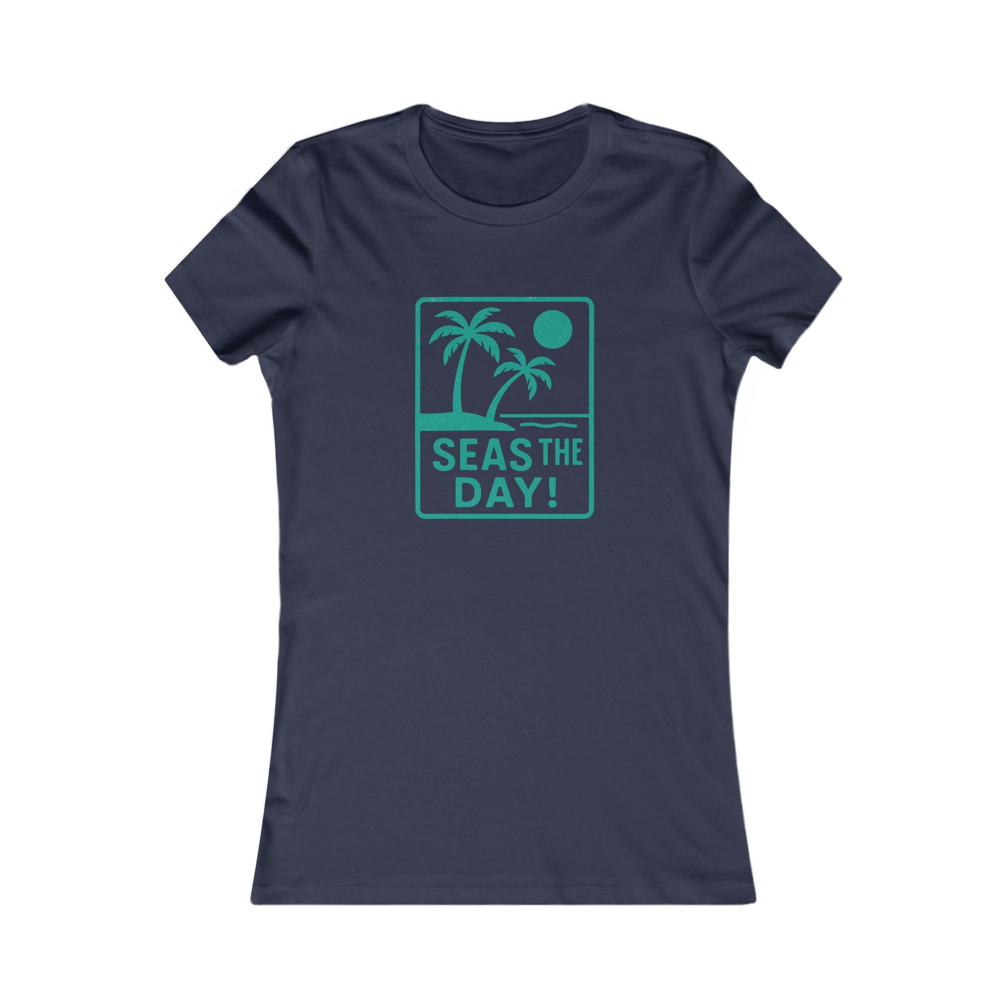 Tropic Beach 'Seas the Day' Favorite Tee - Seafoam Green