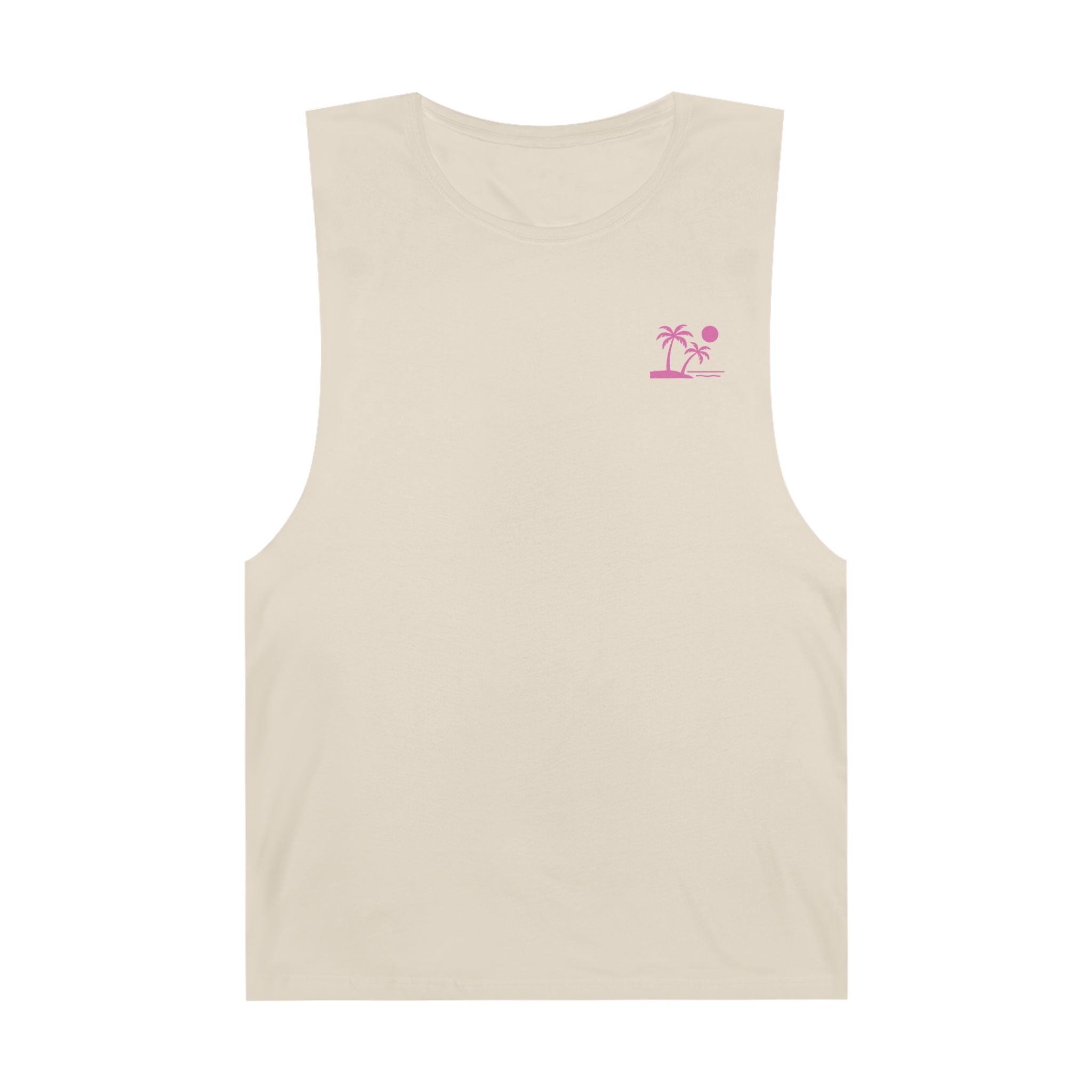 Tropic Beach 'Seas the Day' Chill Tank - Hot Summer Pink