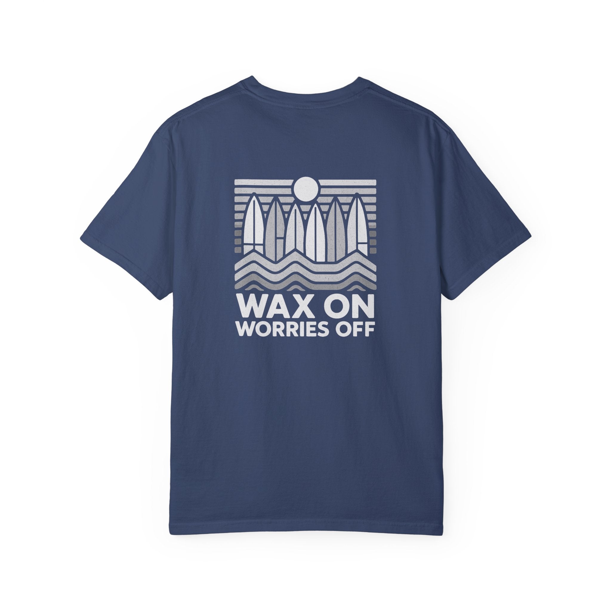 Boards Up 'Wax On' Relaxed Tee - Wave White