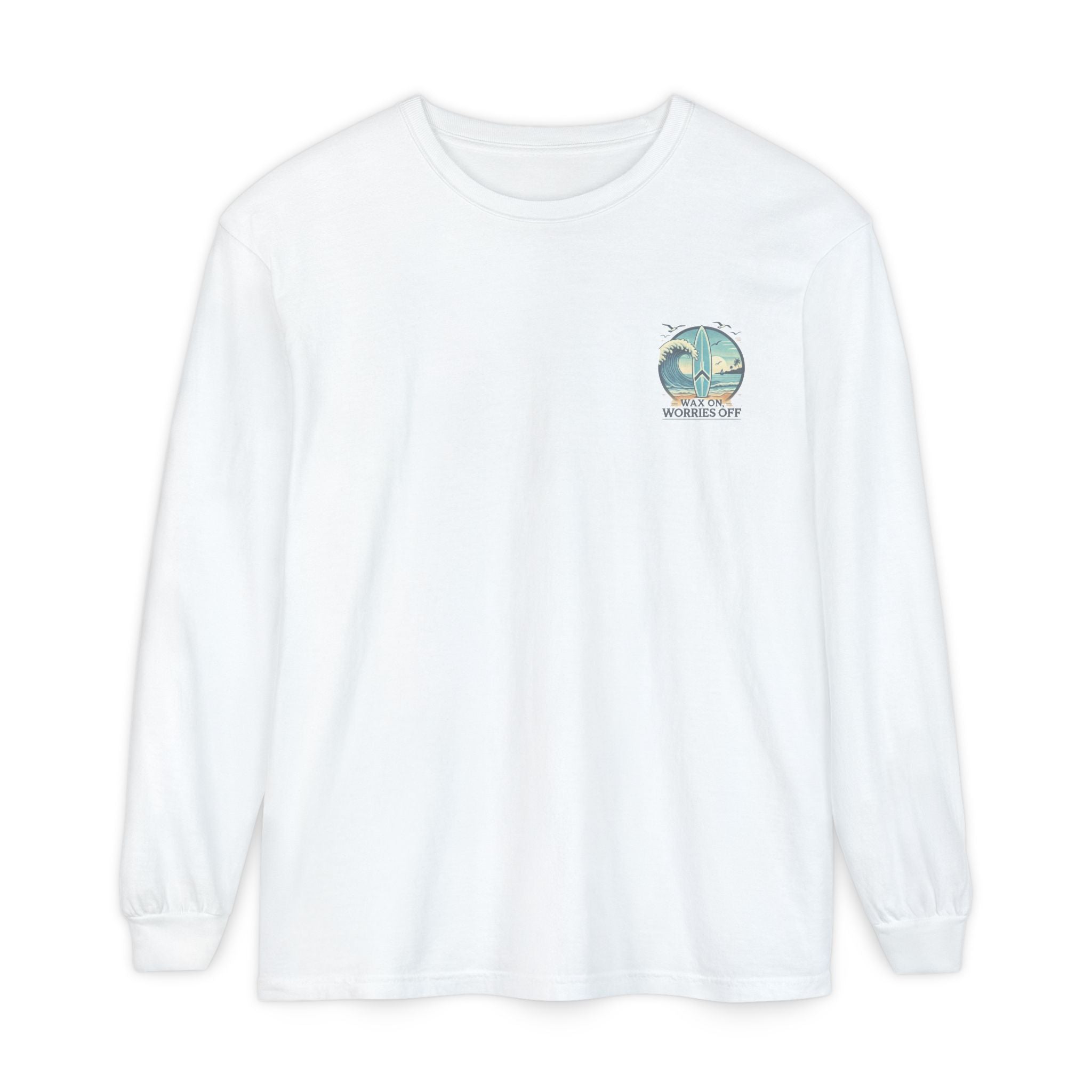 Wave Crest 'Wax On' Long Sleeve Tee - Acapulco Green