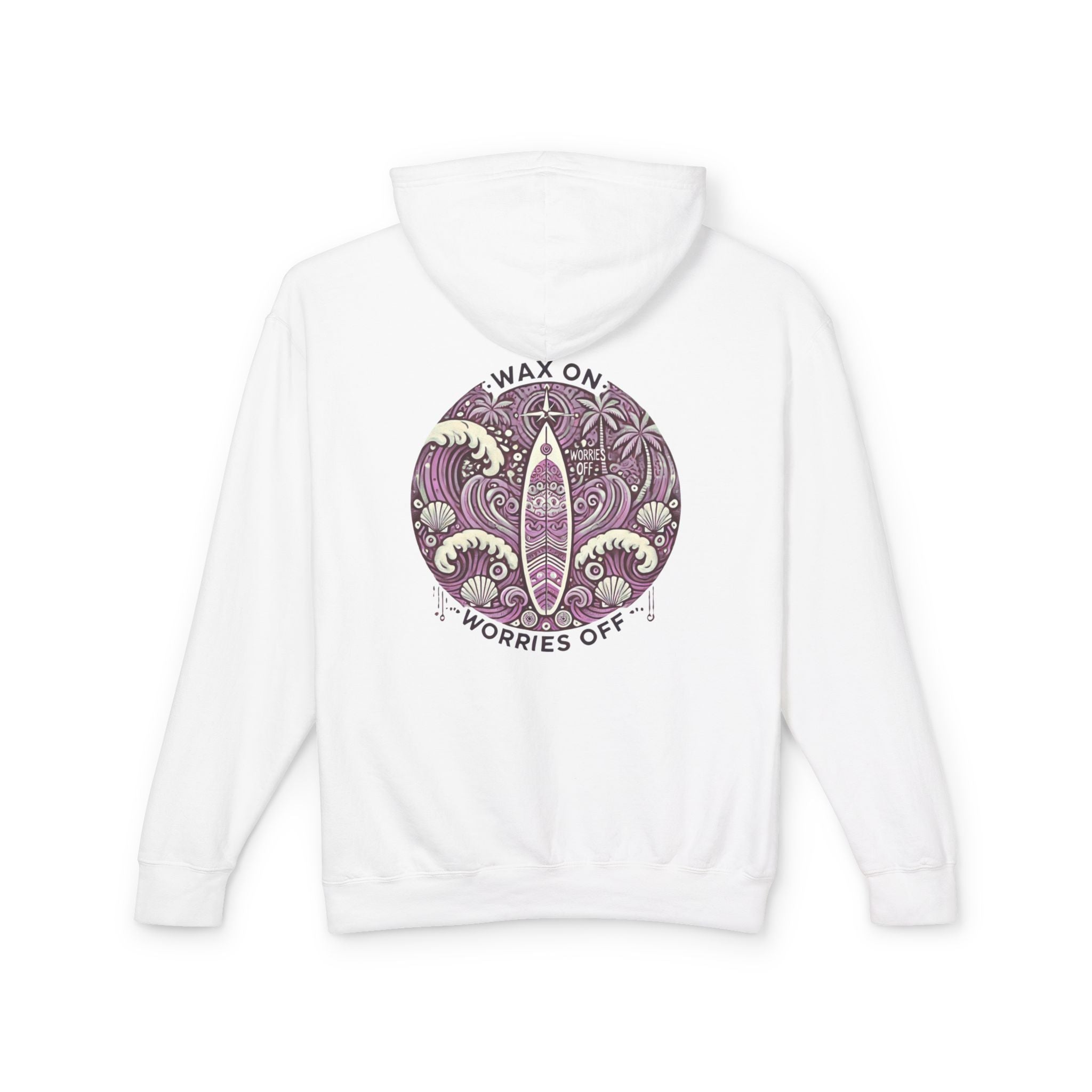 Vintage 'Wax On' Hoodie - Clamshell Pink