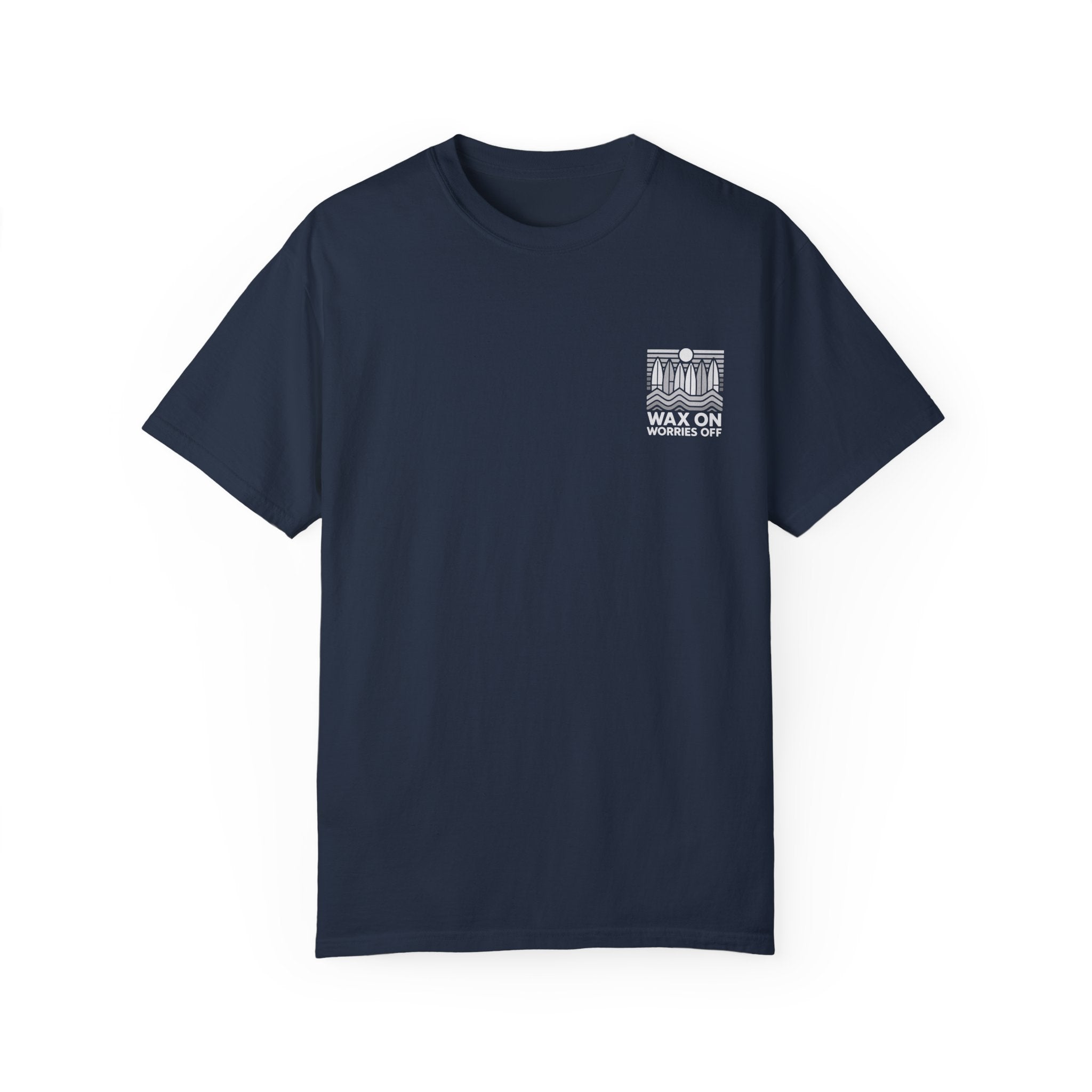 Boards Up 'Wax On' Relaxed Tee - Wave White