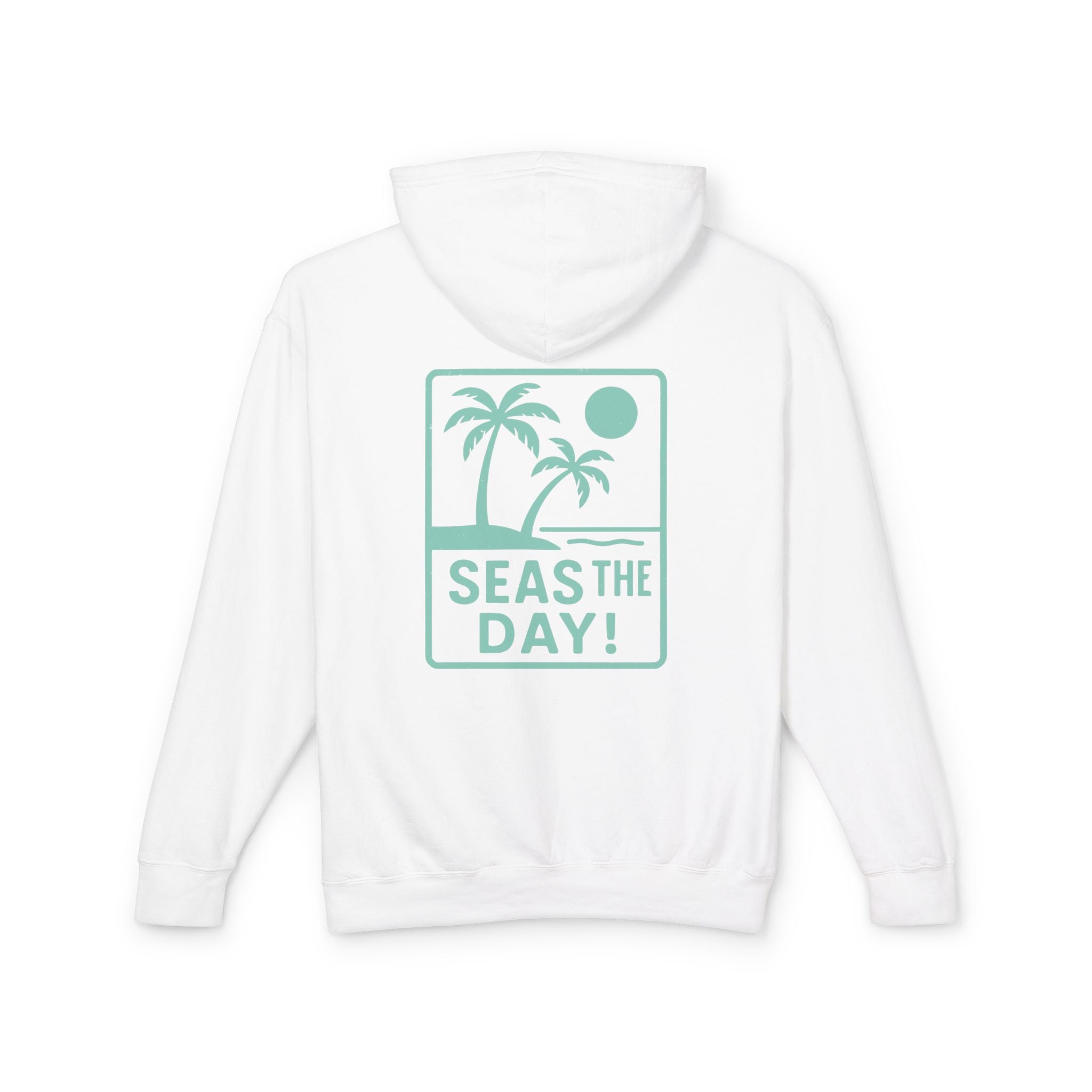 Tropic Beach 'Seas the Day' Hoodie - Seafoam Green