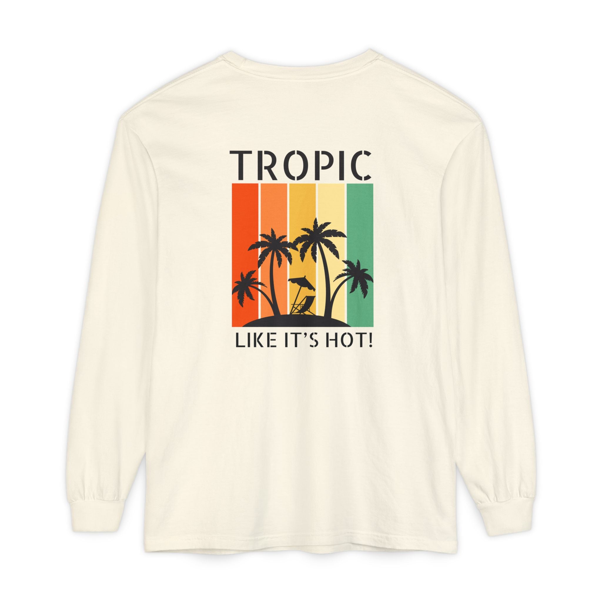 Tropic Panels Long Sleeve Tee - Rainbow Sunset