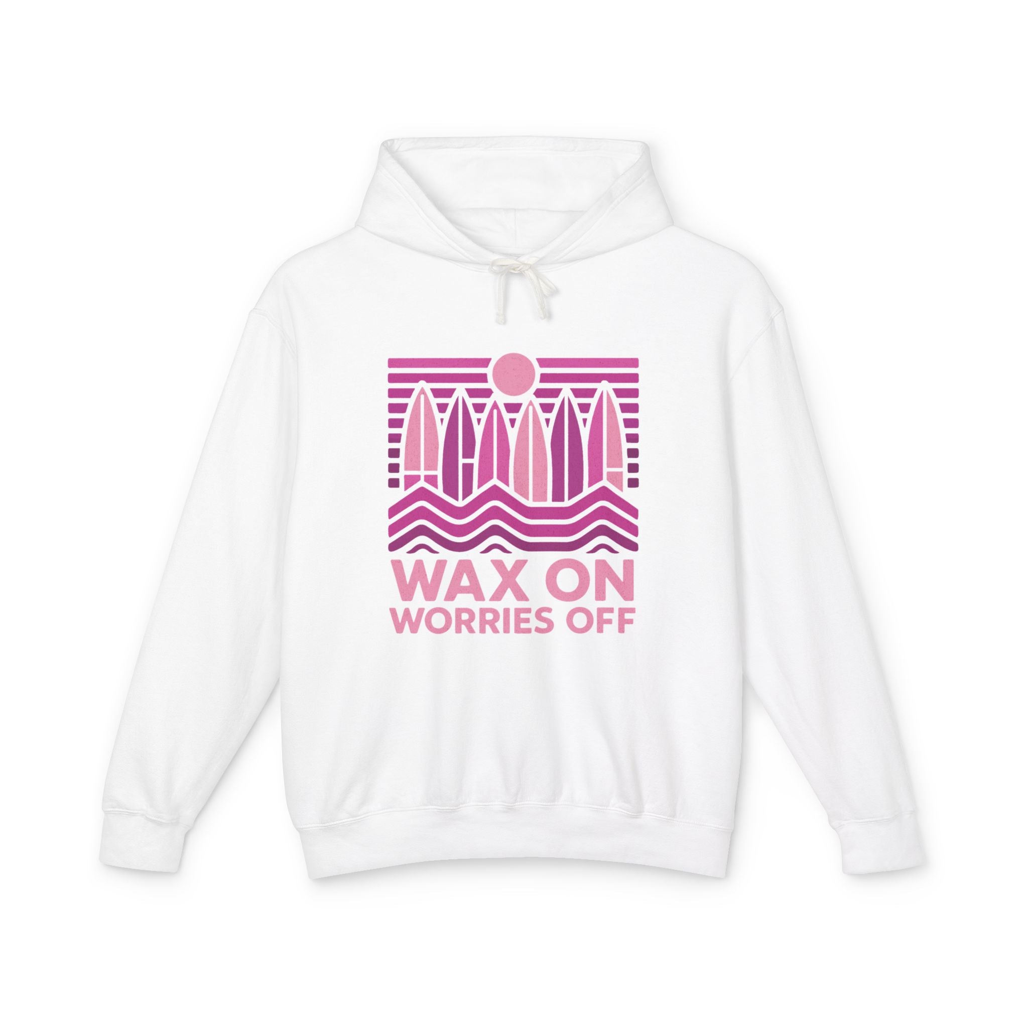 Boards Up 'Wax On' Hoodie - Hot Summer Pink