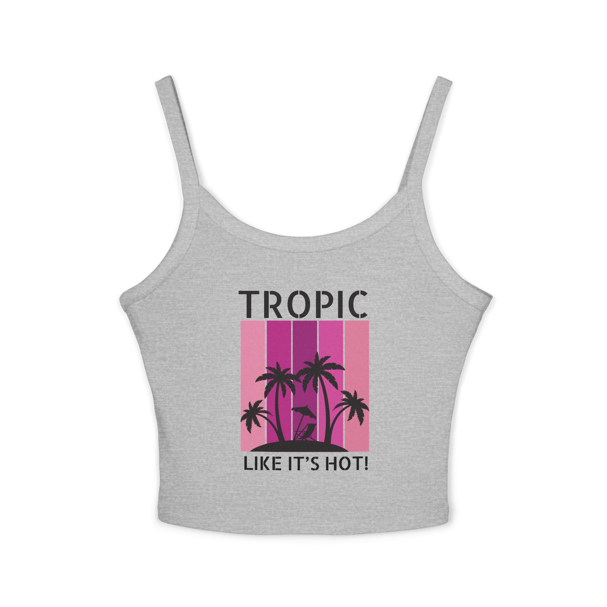 Tropic Panels Spaghetti Strap Tank - Hot Summer Pink