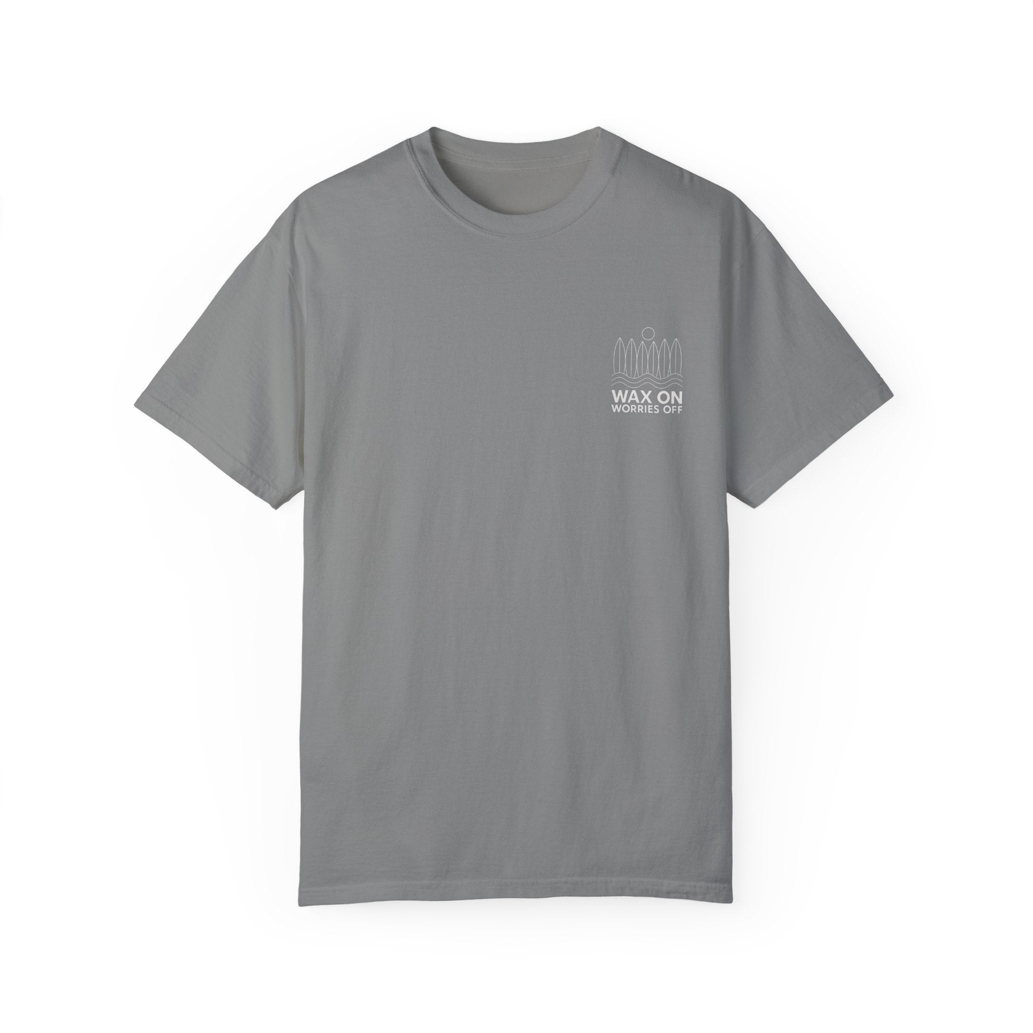 Boards Up 'Wax On' Relaxed Tee - White Outline