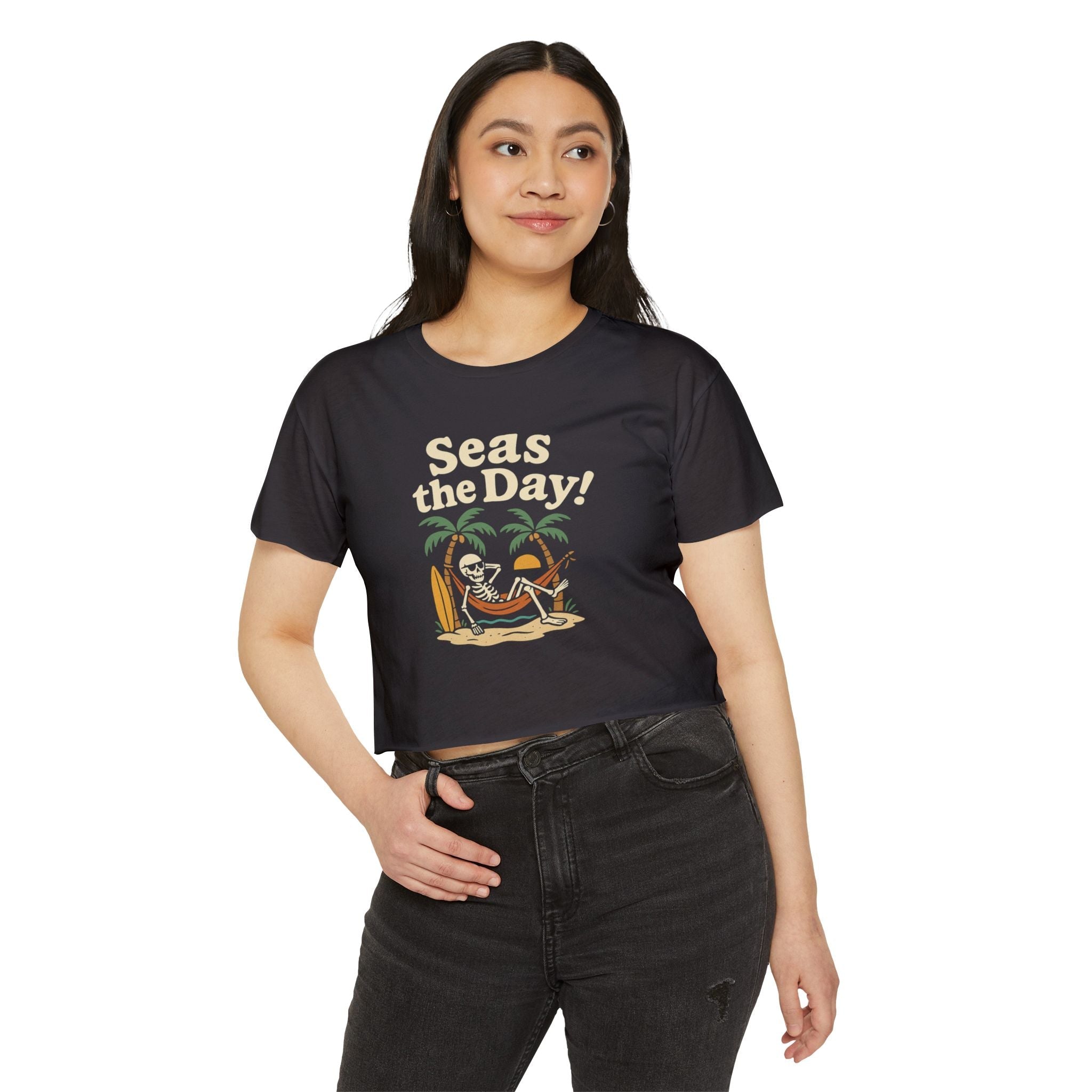 Skully 'Seas the Day' Festival Crop Top