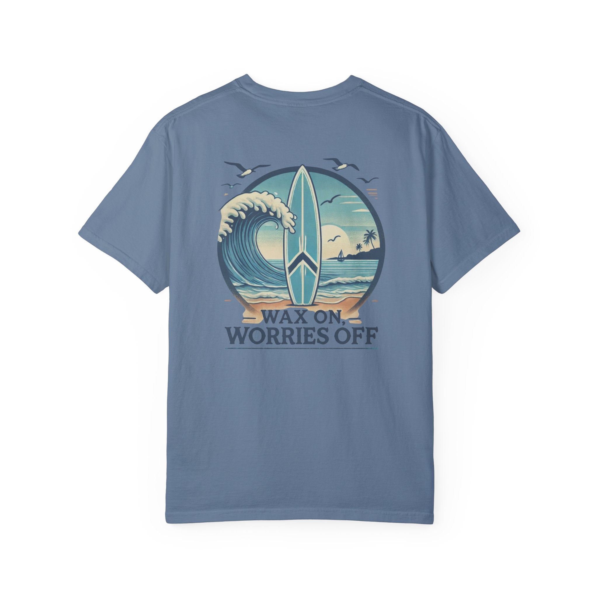 Wave Crest 'Wax On' Relaxed Tee - Acapulco Green