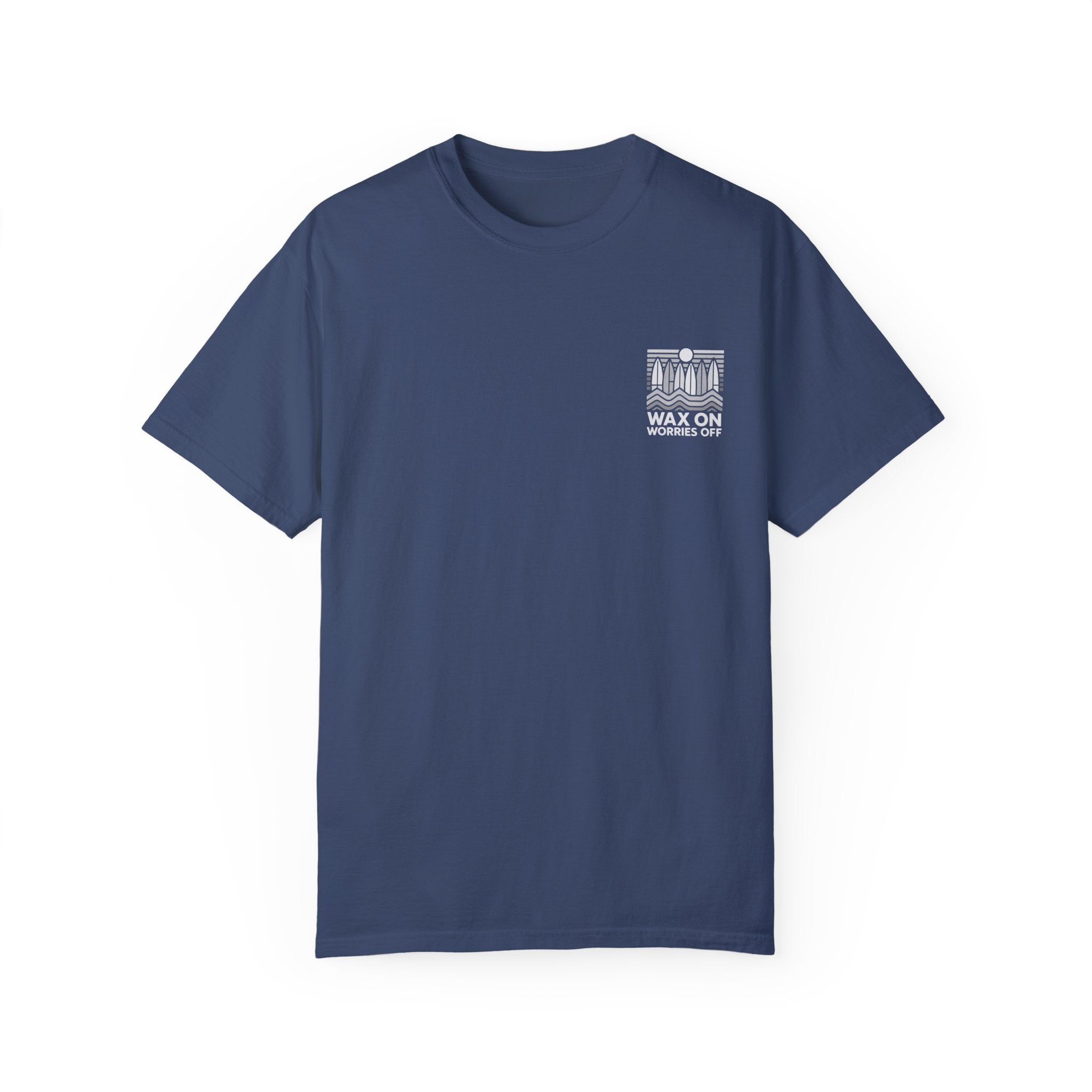 Boards Up 'Wax On' Relaxed Tee - Wave White