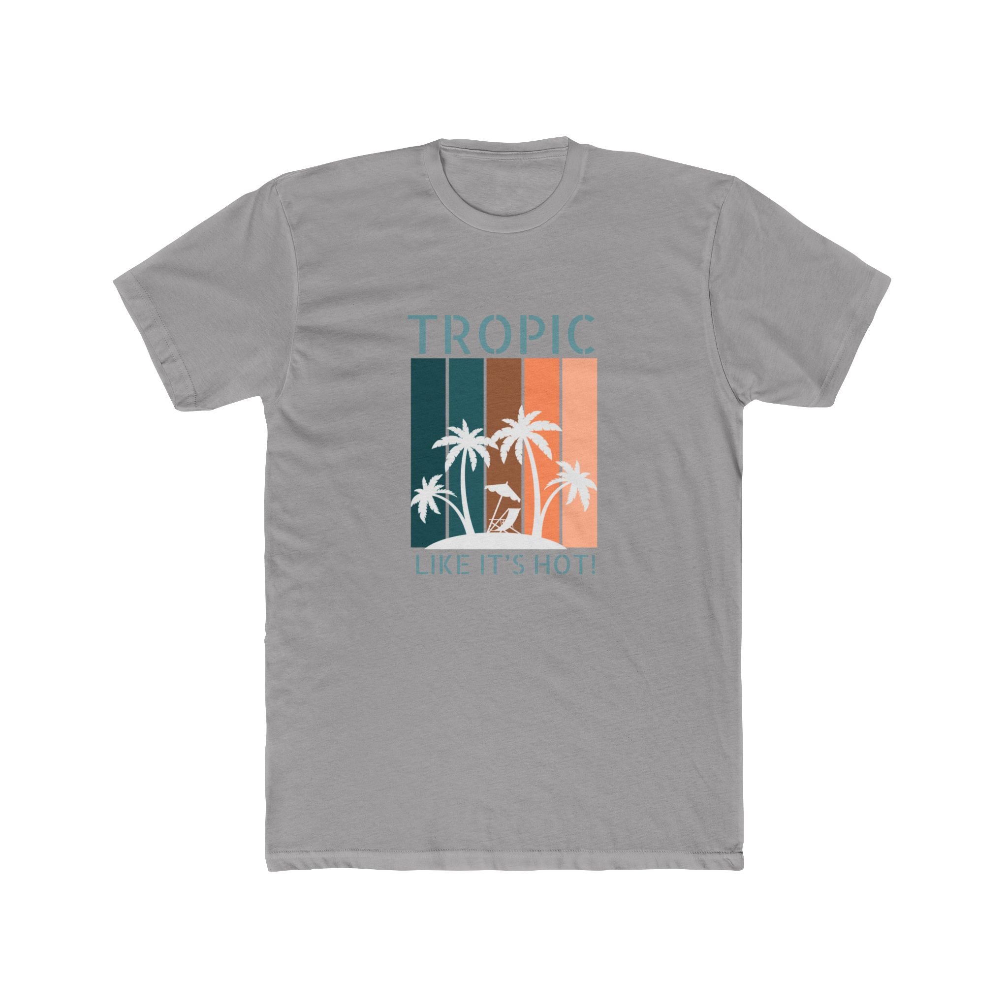 Tropic Panels Fitted Tee - Peaches & Cream
