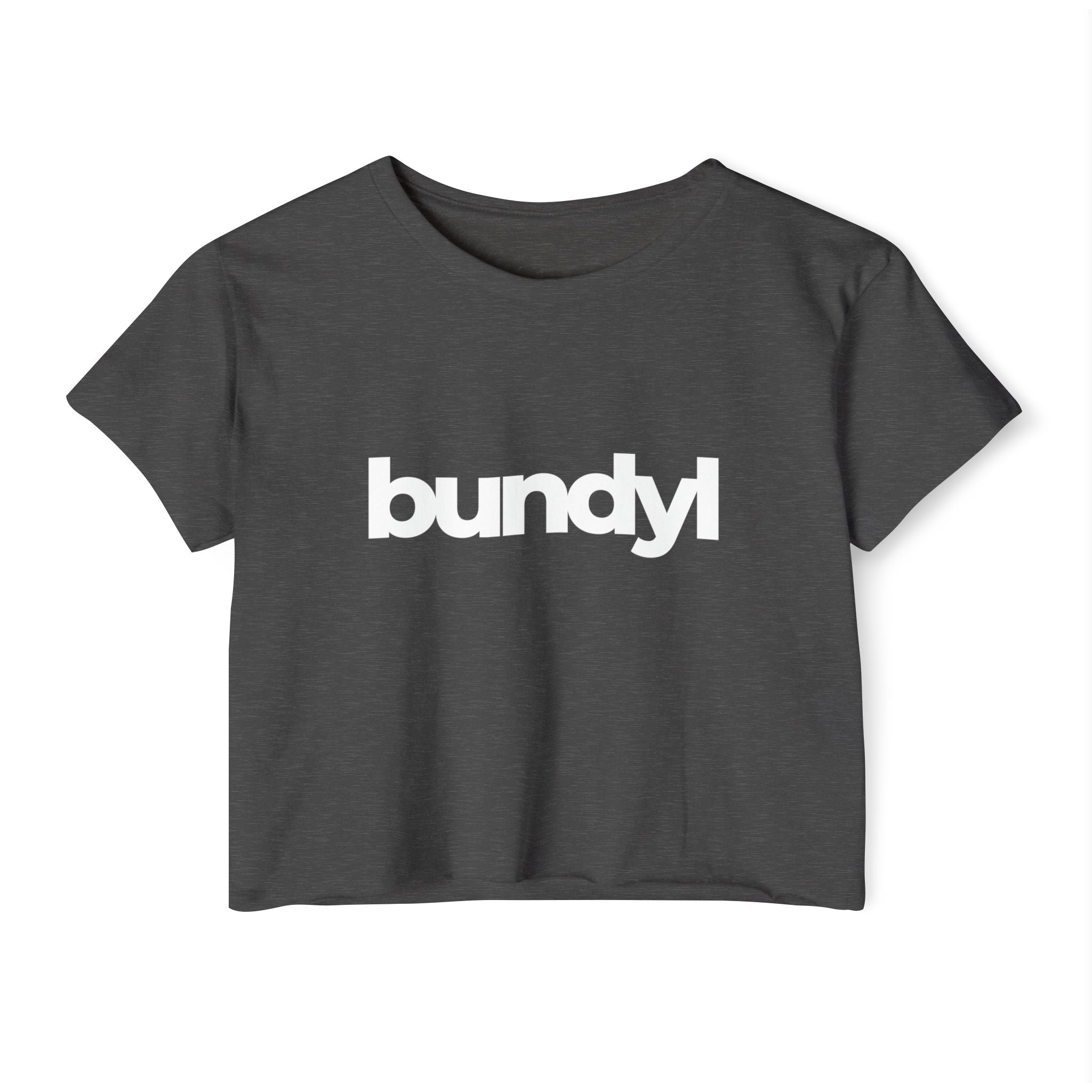bundyl Logo Festival Crop Top - Black & White