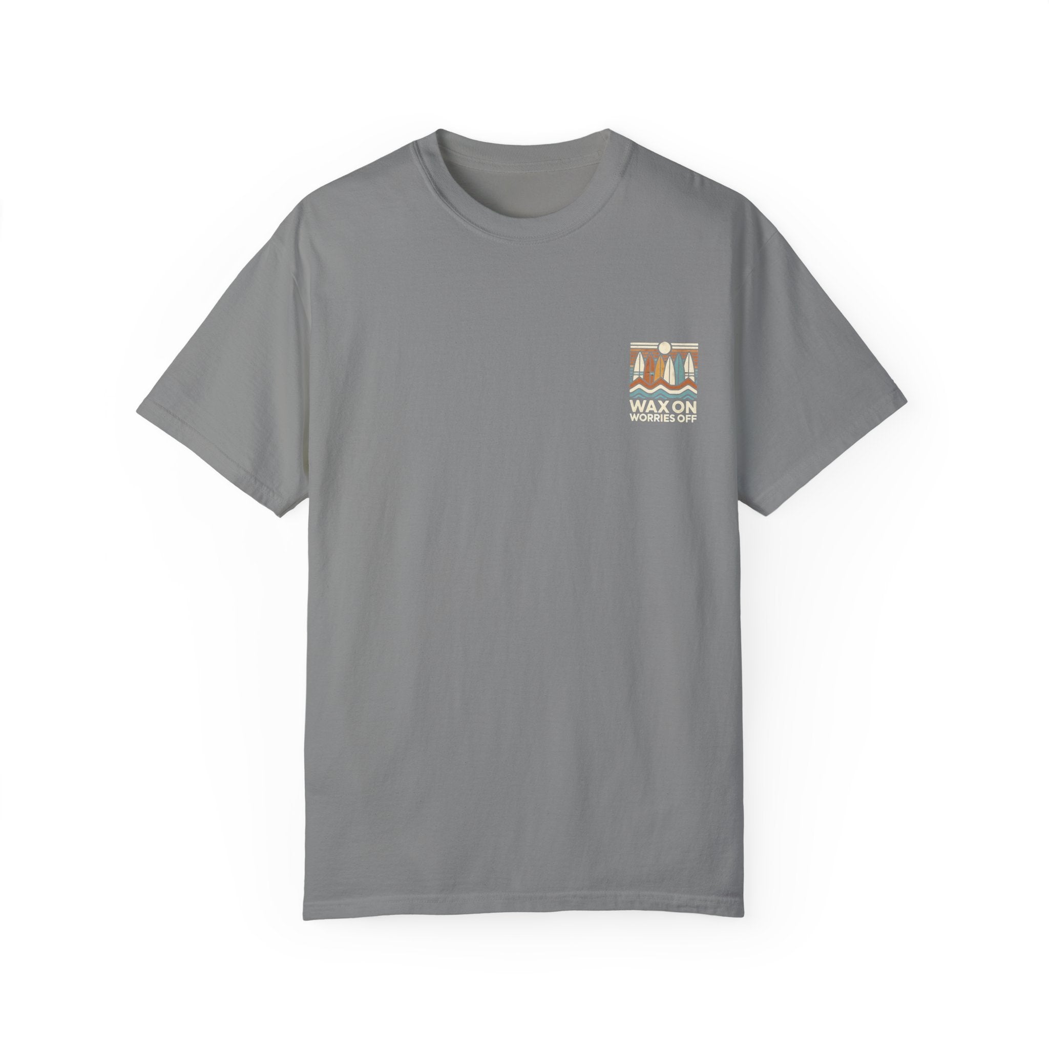 Boards Up 'Wax On' Relaxed Tee - Sand & Sky