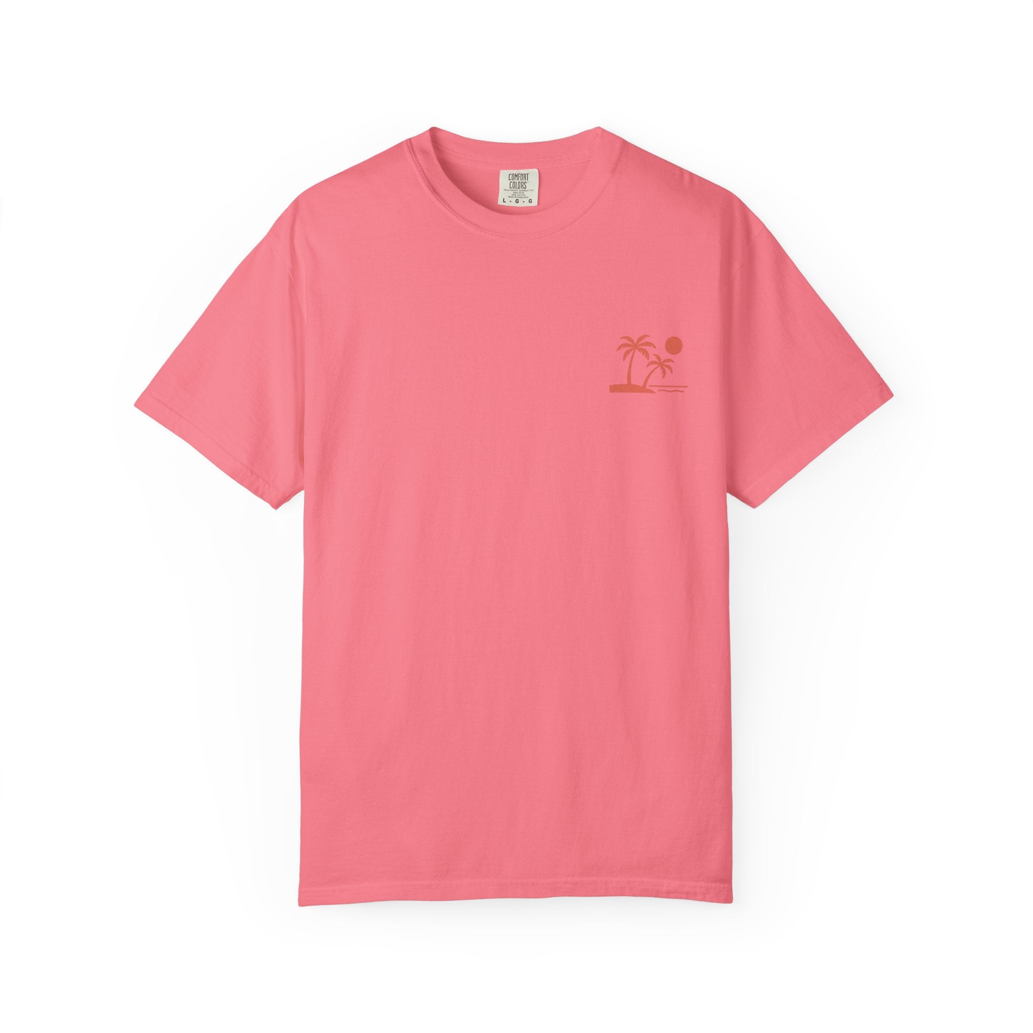 Tropic Beach 'Seas the Day' Relaxed Tee - Sunset Orange