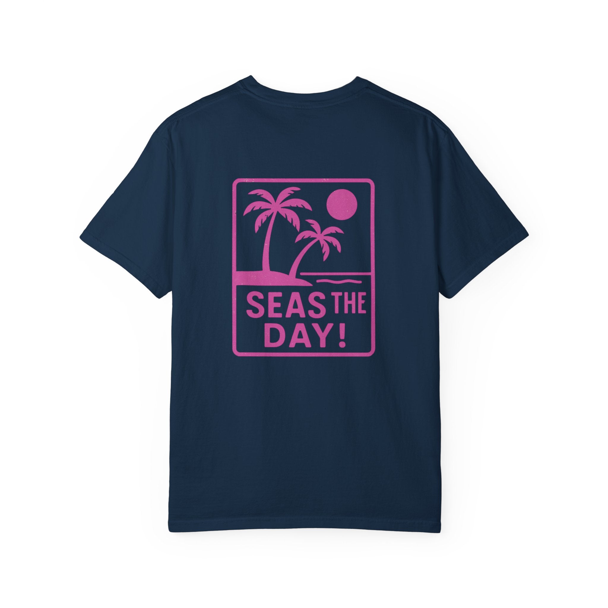 Tropic Beach 'Seas The Day' Relaxed Tee - Hot Summer Pink