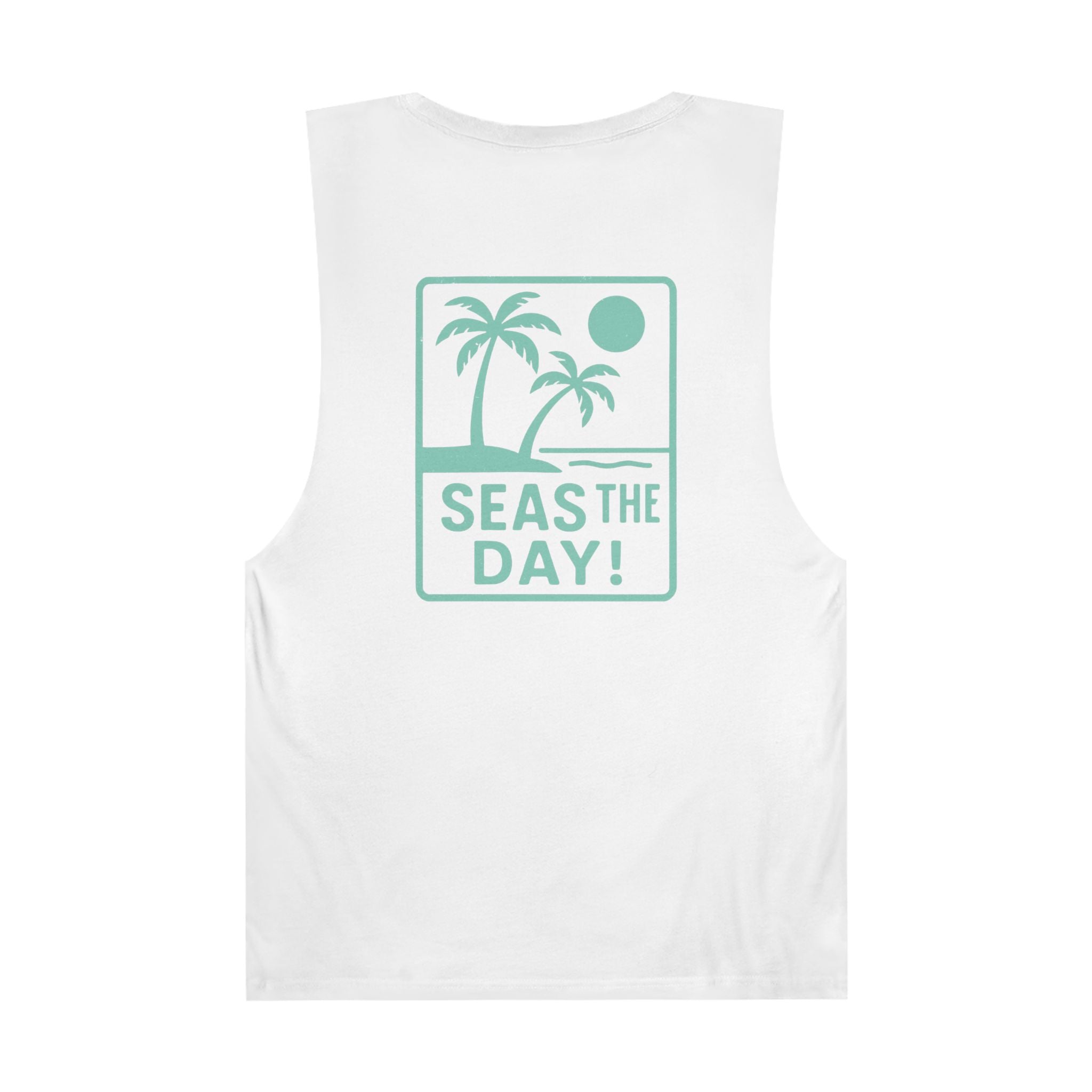 Tropic Beach 'Seas the Day' Chill Tank - Seafoam Green