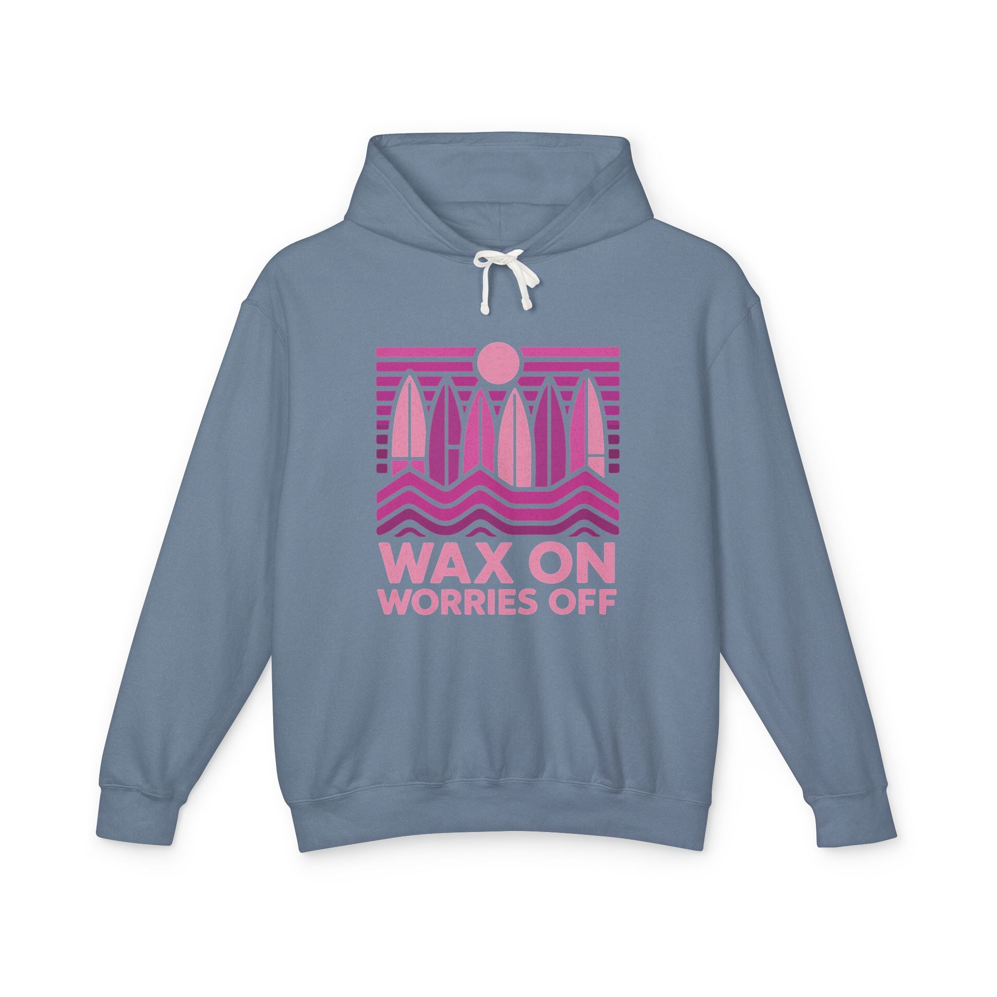 Boards Up 'Wax On' Hoodie - Hot Summer Pink