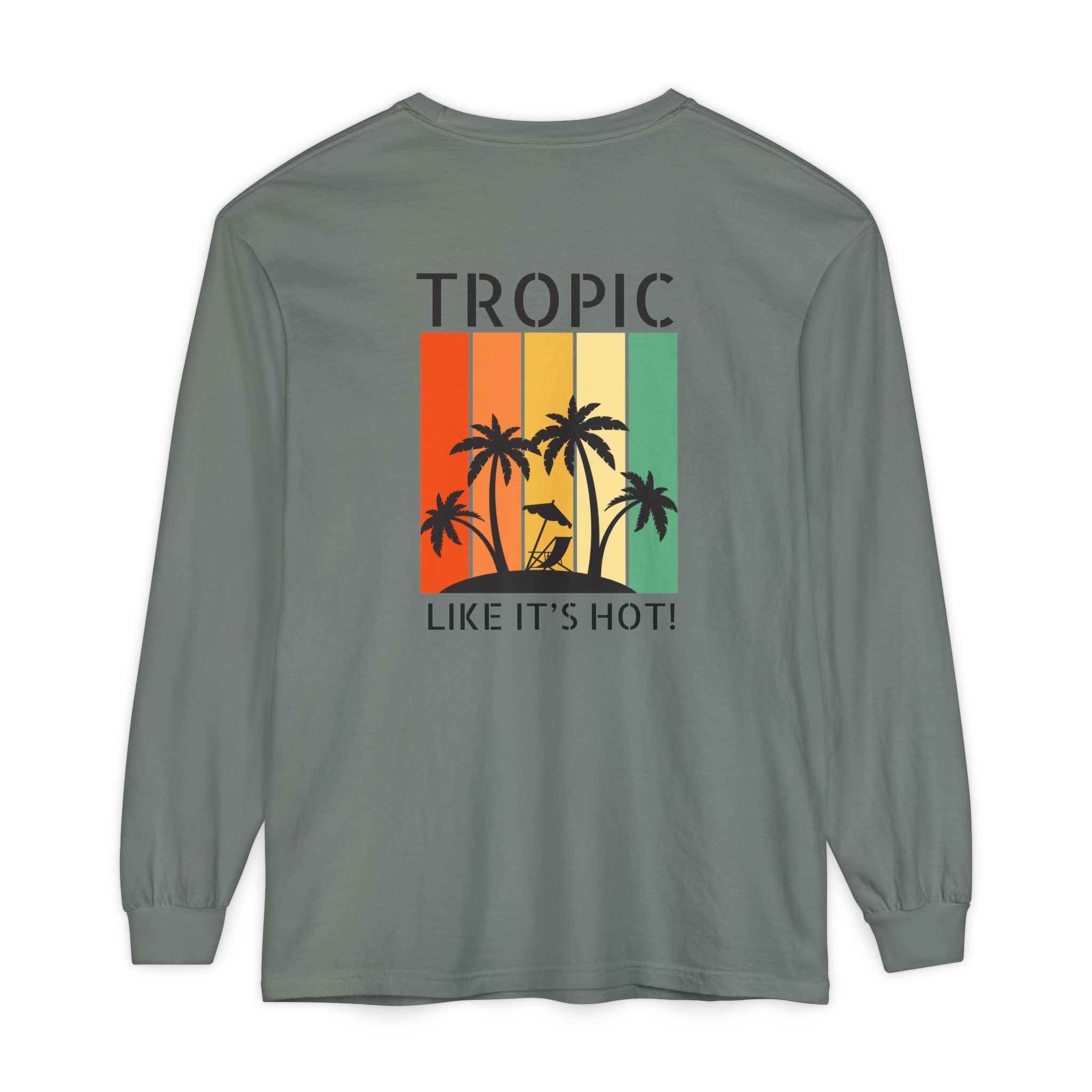 Tropic Panels Long Sleeve Tee - Rainbow Sunset