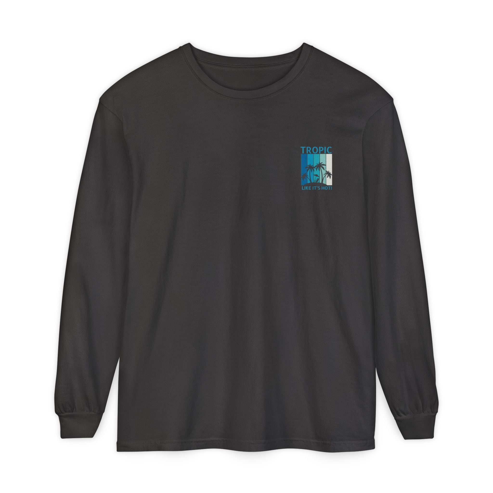 Tropic Panels Long Sleeve Tee - Big Blue Sky