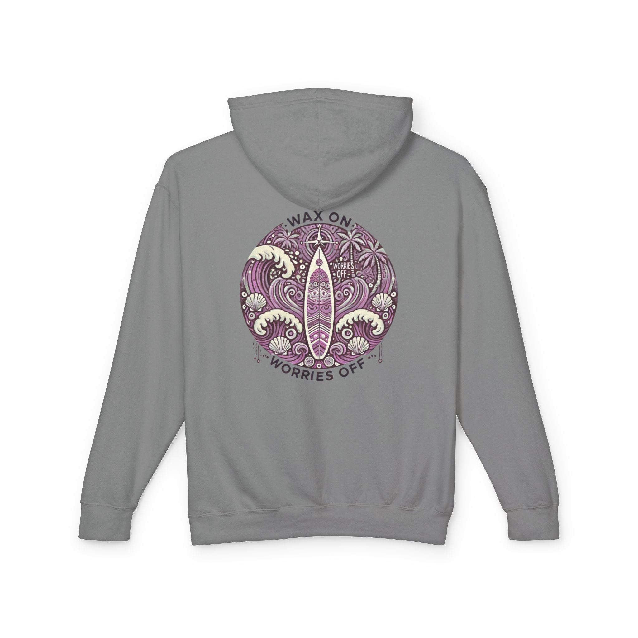 Vintage 'Wax On' Hoodie - Clamshell Pink