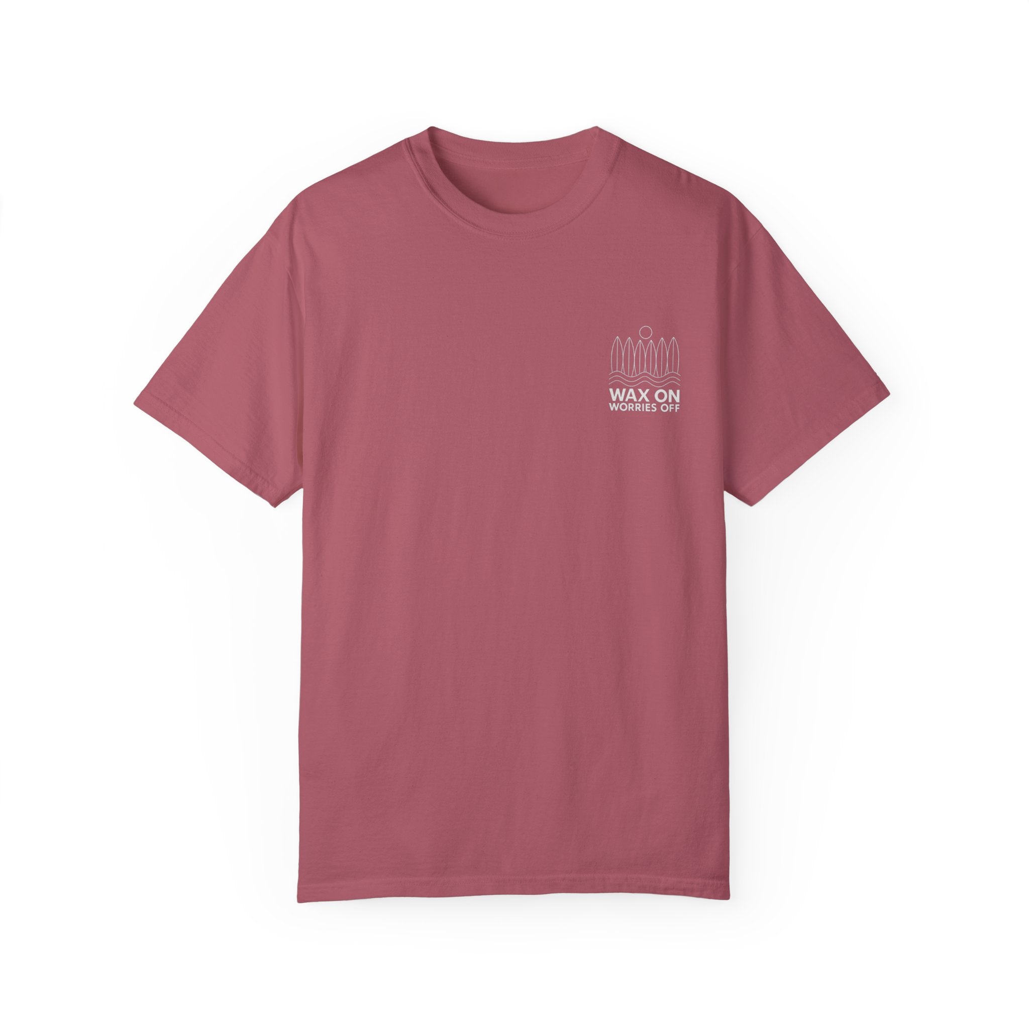 Boards Up 'Wax On' Relaxed Tee - White Outline