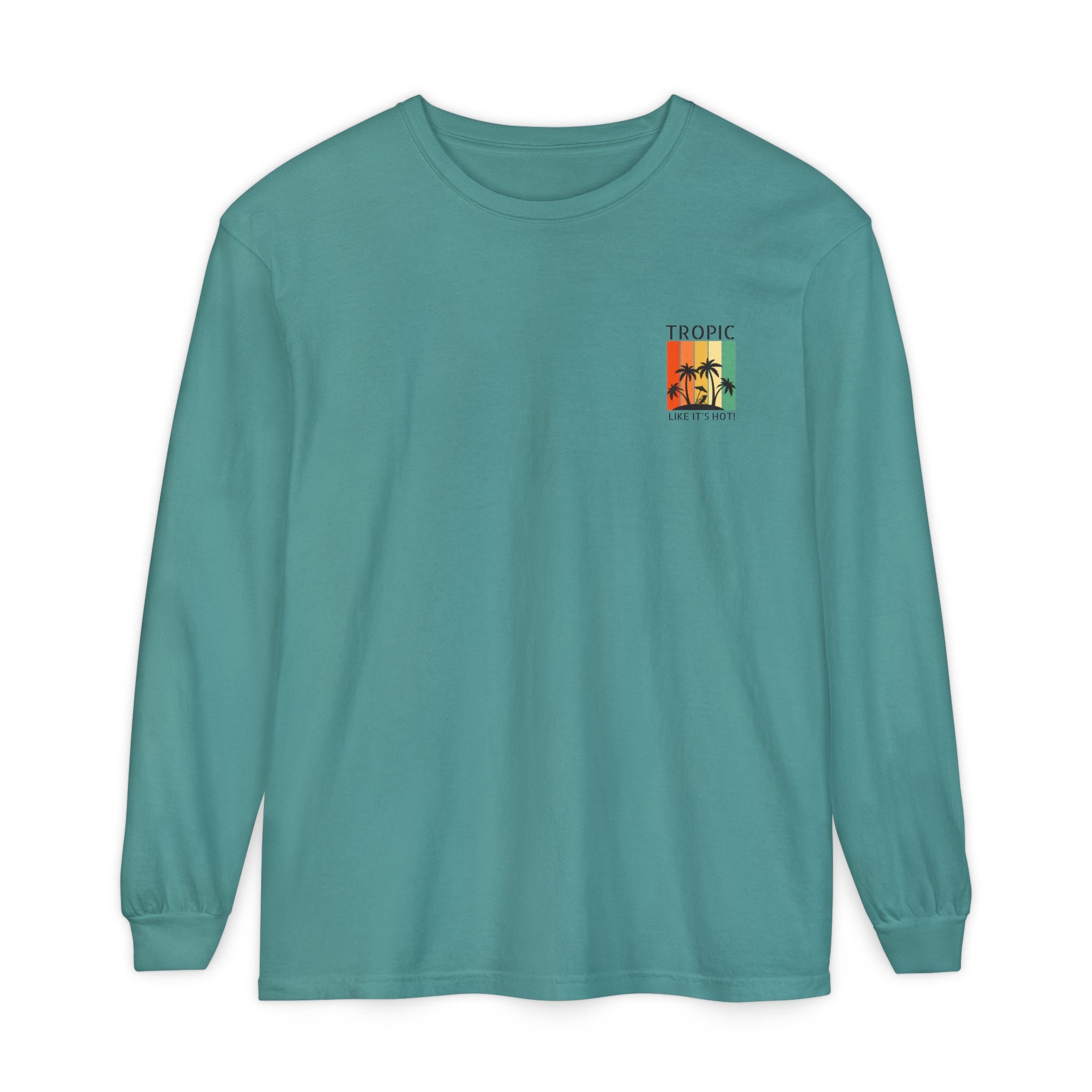 Tropic Panels Long Sleeve Tee - Rainbow Sunset