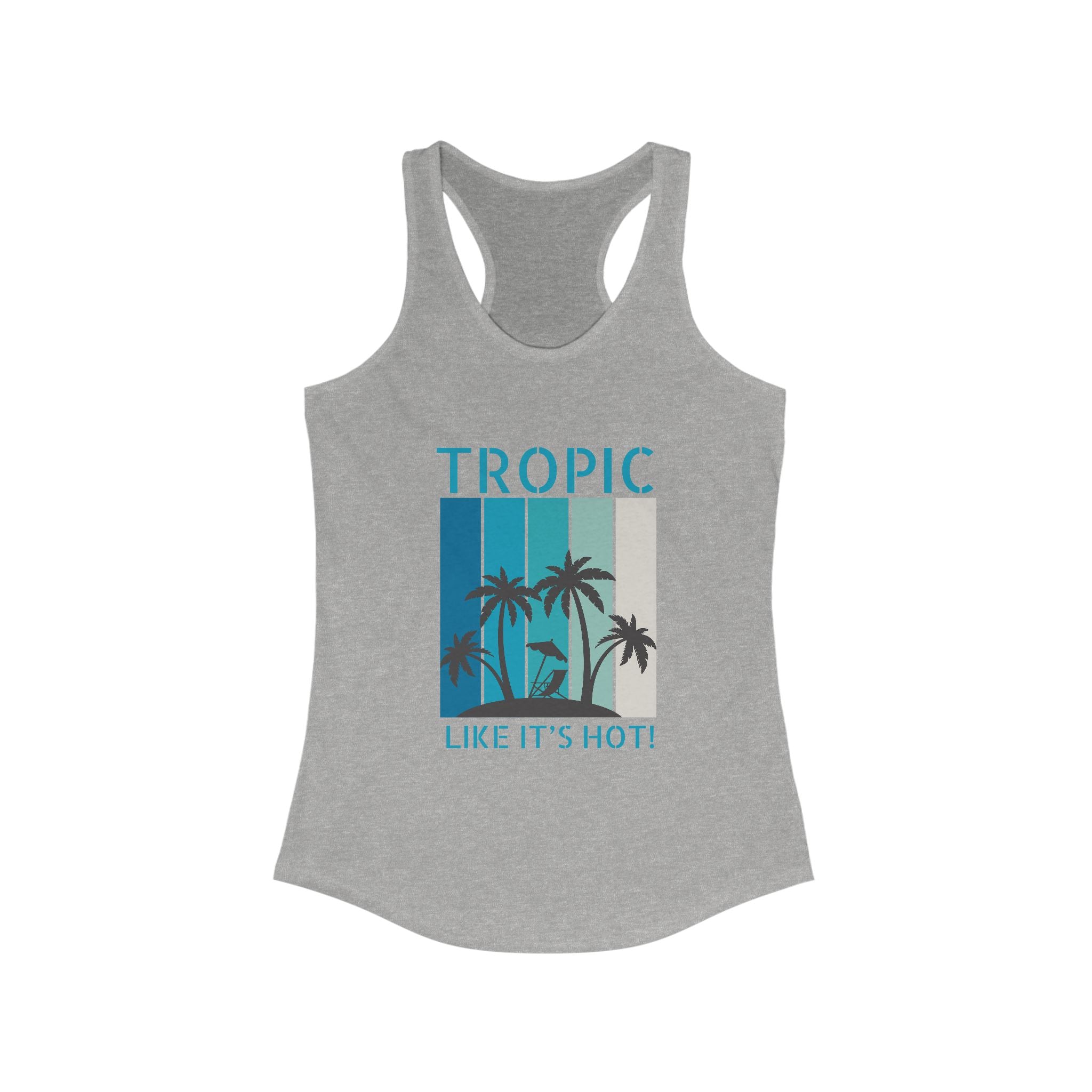 Tropic Panels Racerback Tank - Big Blue Sky