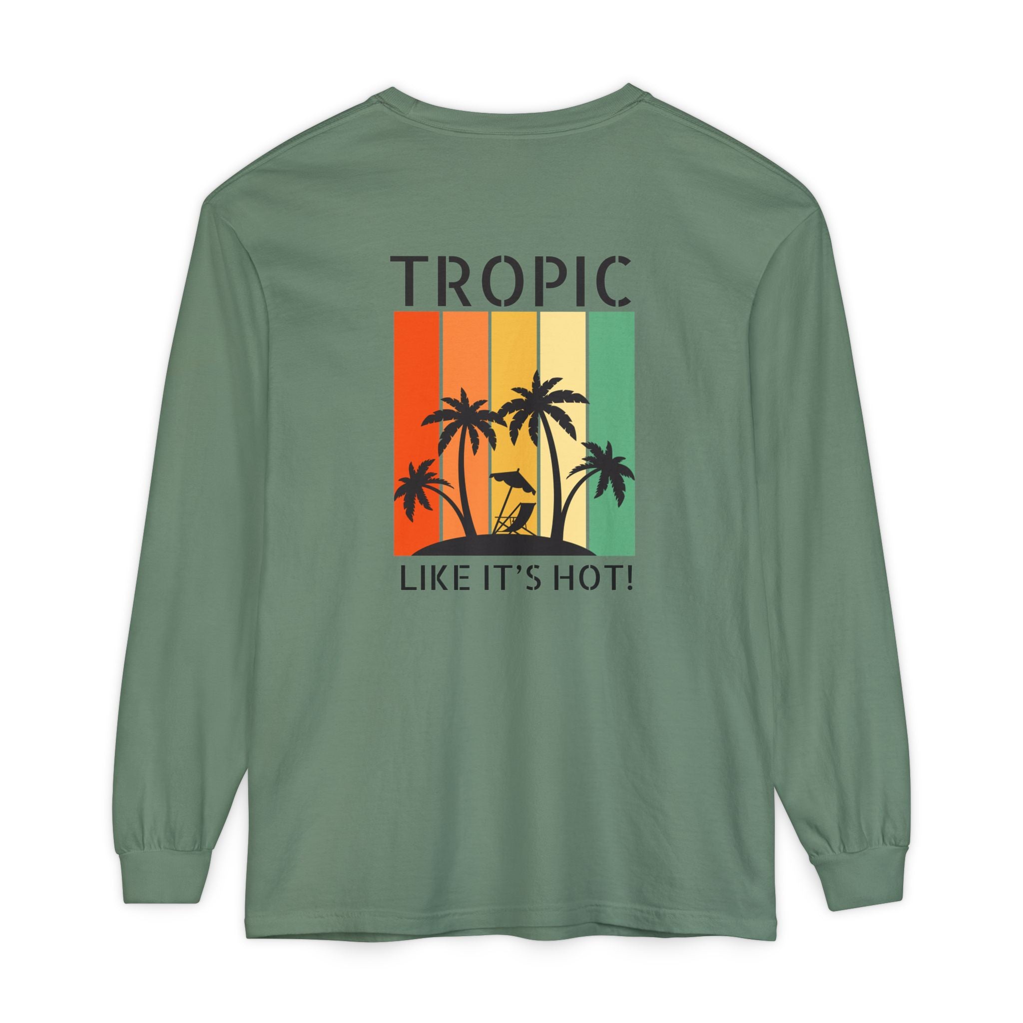 Tropic Panels Long Sleeve Tee - Rainbow Sunset