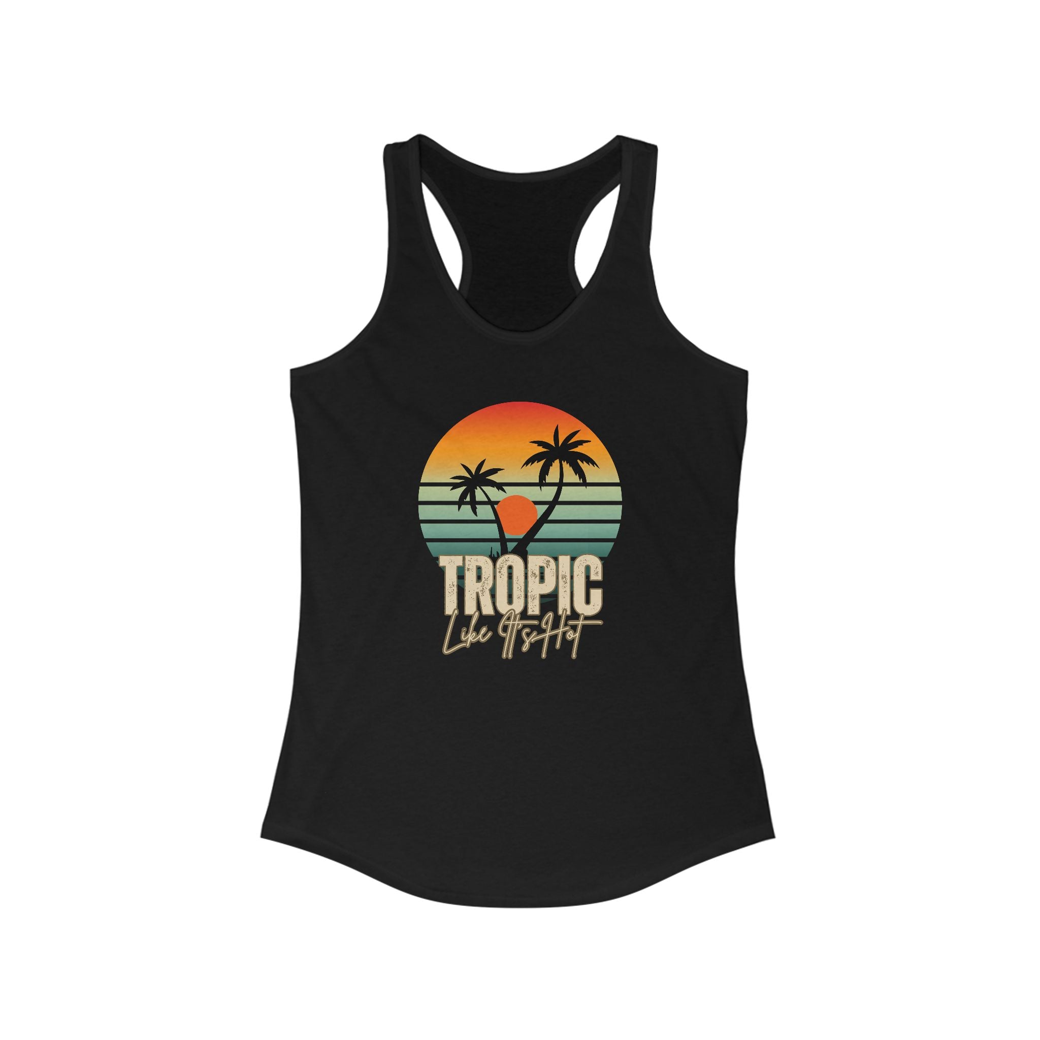 'Tropic Like It's Hot' Sunset Racerback Tank